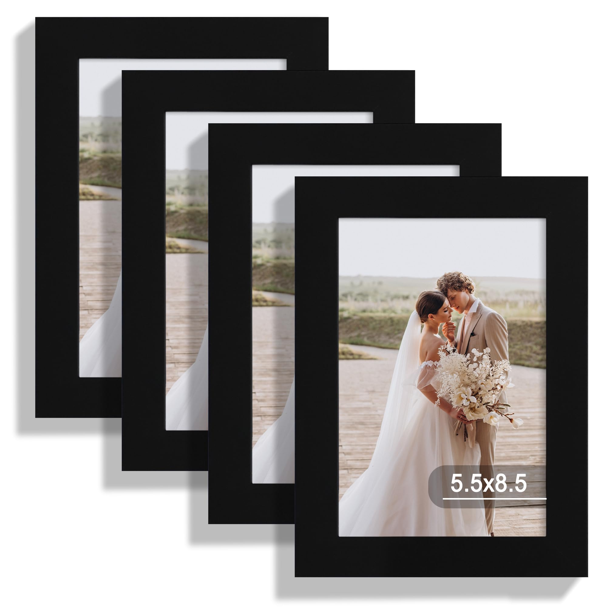 Hongkee 5.5 x 8.5 Diploma Frame Set of 4