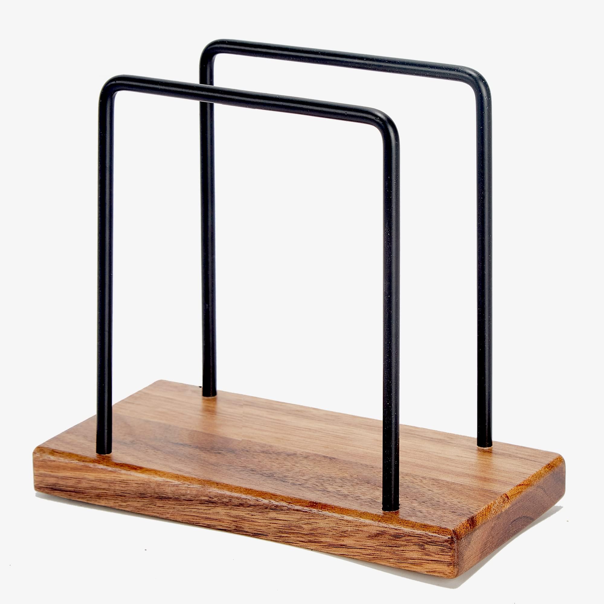 Amazon.com: Wood Napkins Holder with Metal Wire, Standing Napkin Holder ...