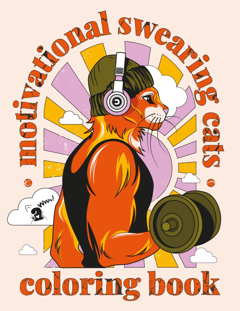 Motivational Swearing CATS: stress relief, relaxation and motivation | coloring book for adults