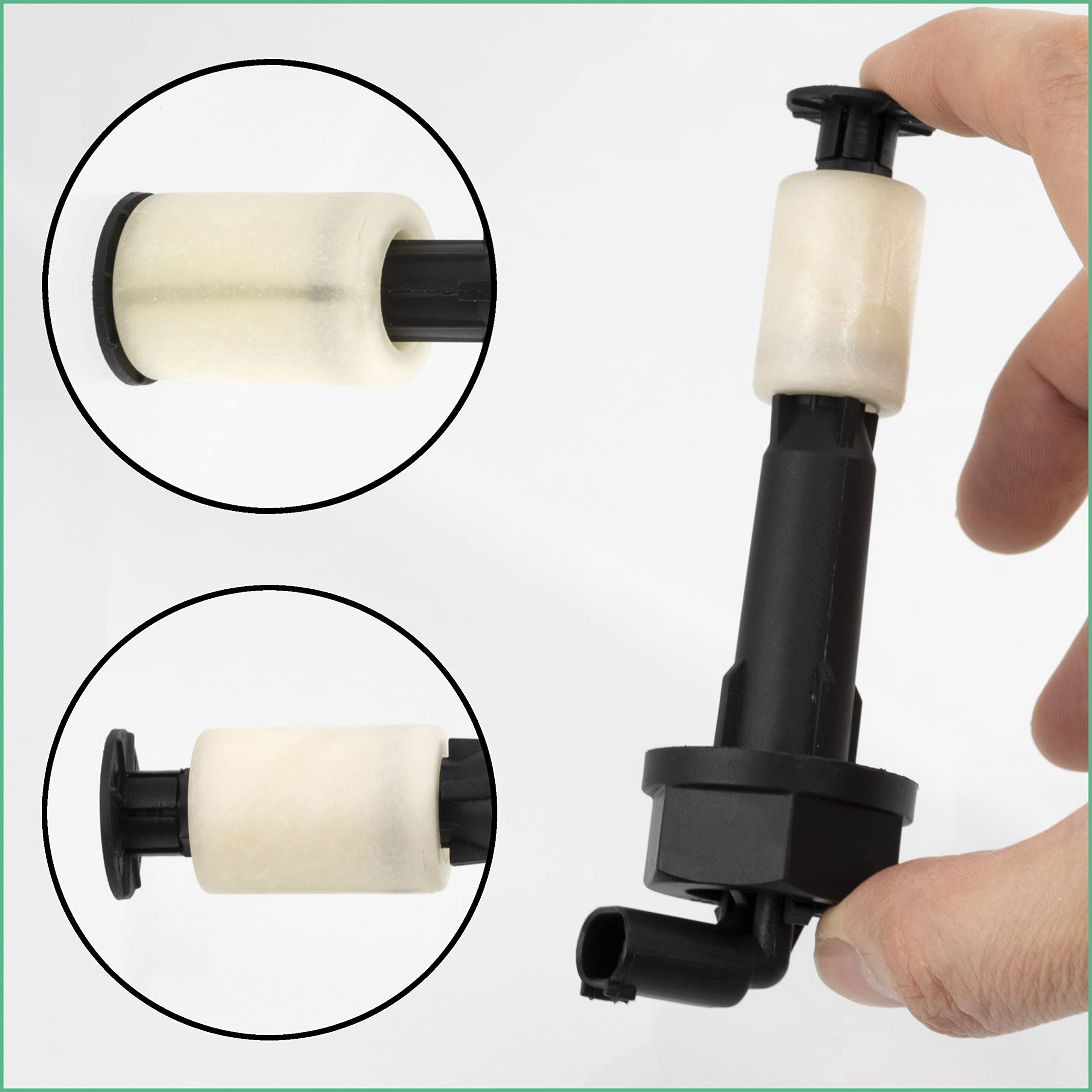 AERZETIX - C40441 - Sensor, nivel de líquido refrigerante - longitud 117mm - número de polos: 2 pines - compatible con 61318360855, 8 360 855