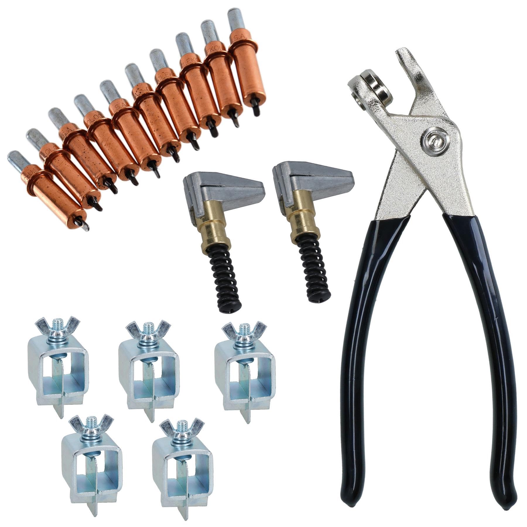 AB Tools Intergrips Weld Clamps Sheet Metal Fasteners 5pk With Cleco Temporary Rivets