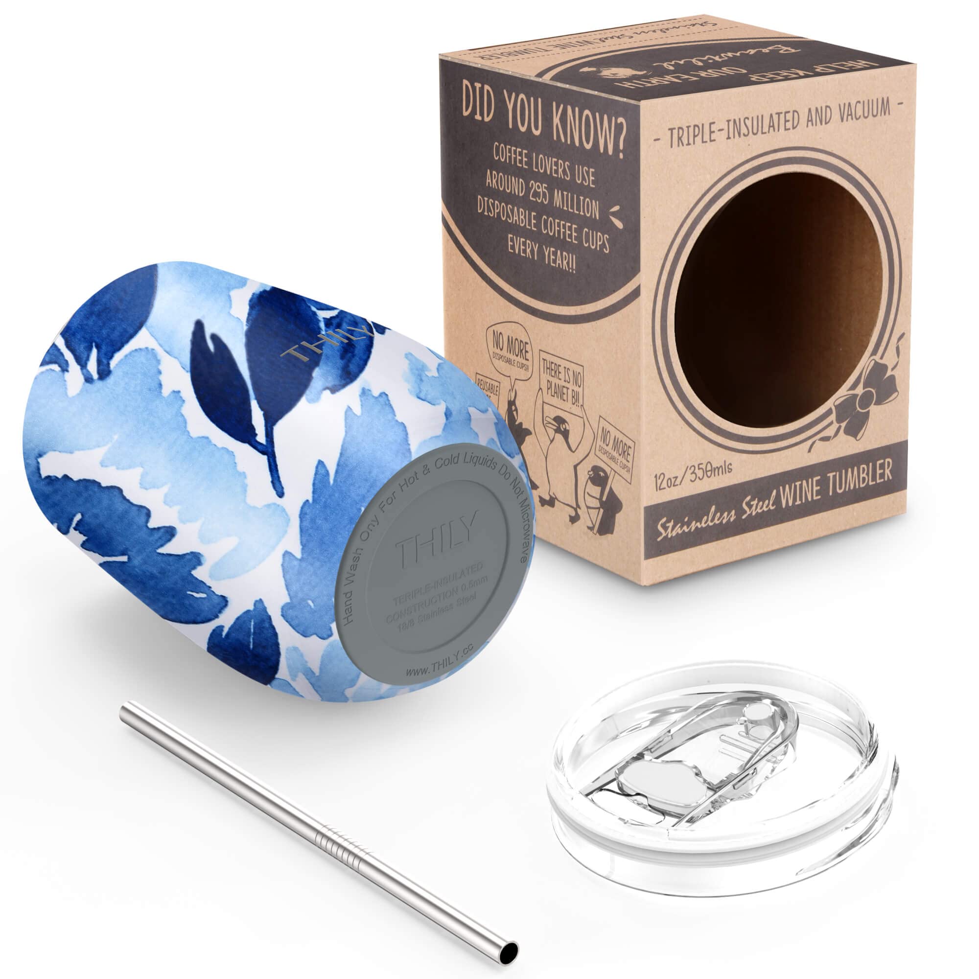 Bicchieri da vino in plastica Marine Business Party Clear, antiscivolo, trasparente, 33 cl, confezione da 6