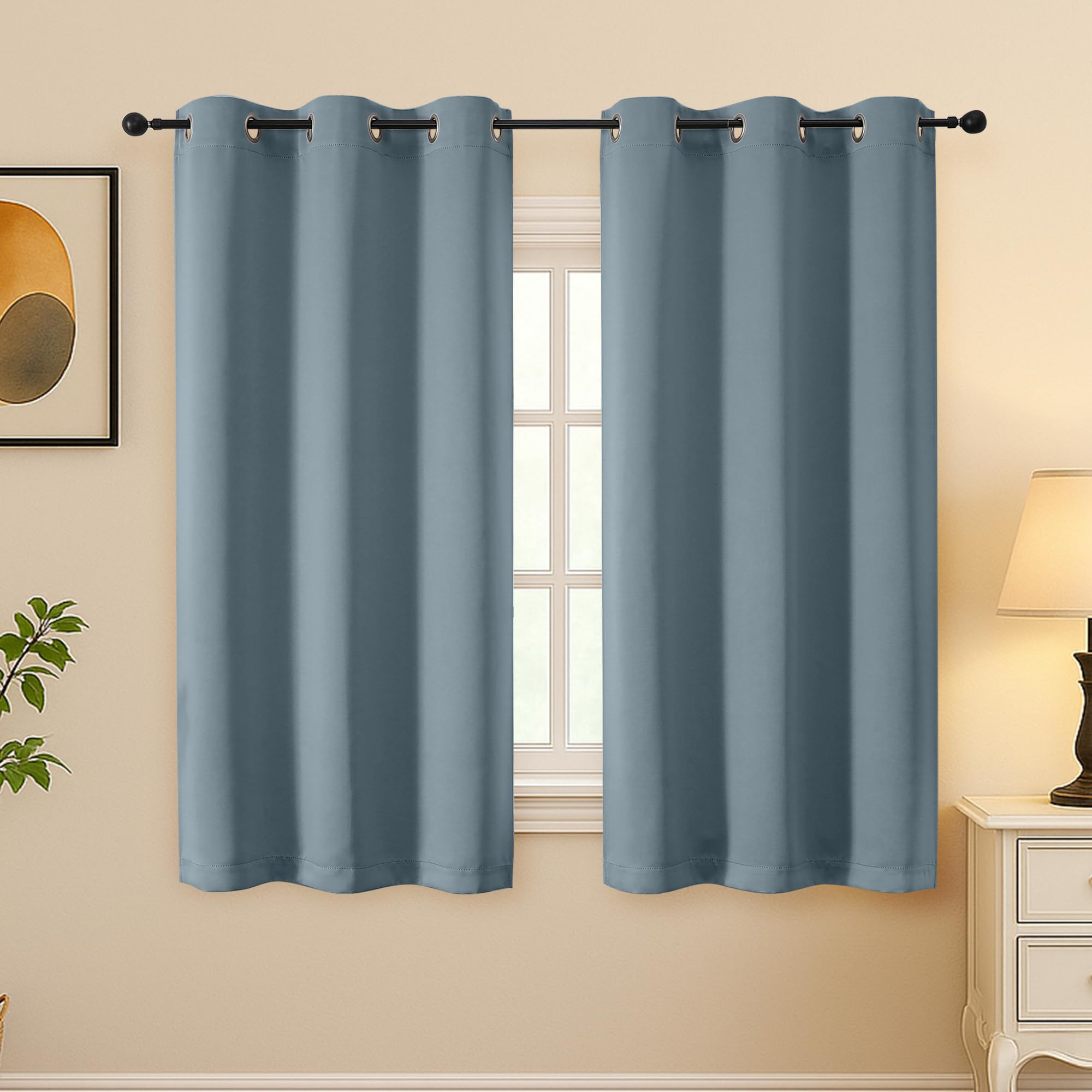 Simplebrand Stone Blue Curtains