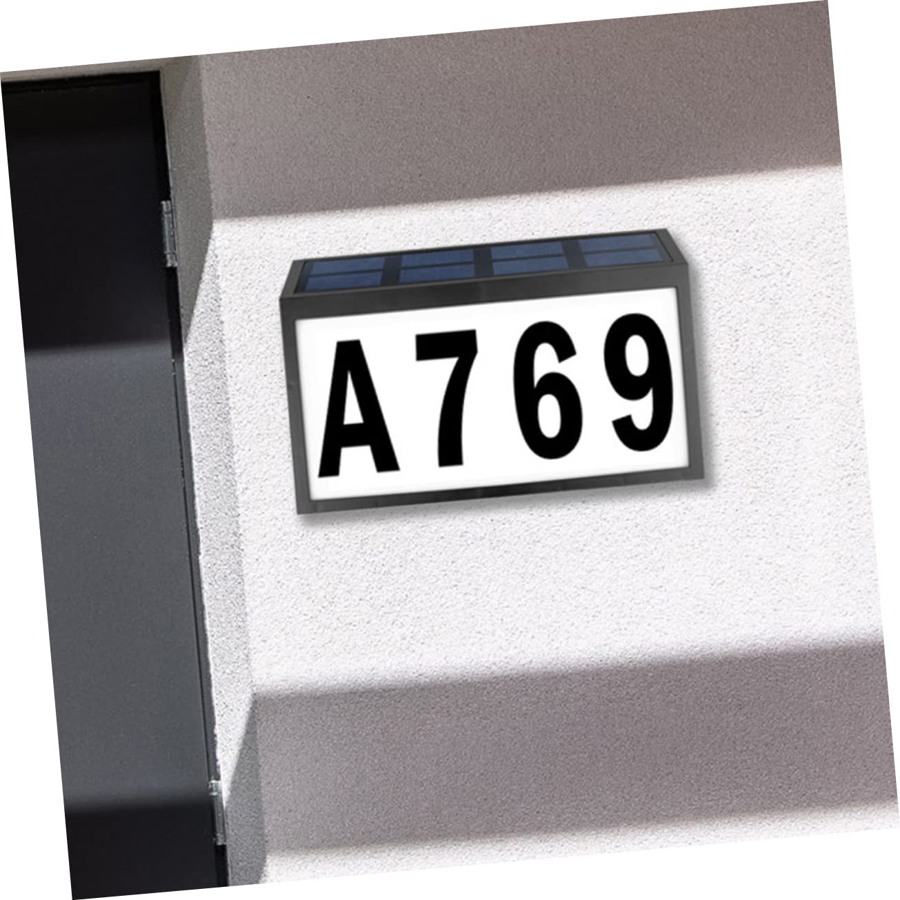BESTonZON 1 Set targa solare luci per esterni lampade luce solare numeri civici accesi numeri di di indirizzo numero luce della porta lampada a muro il addominali