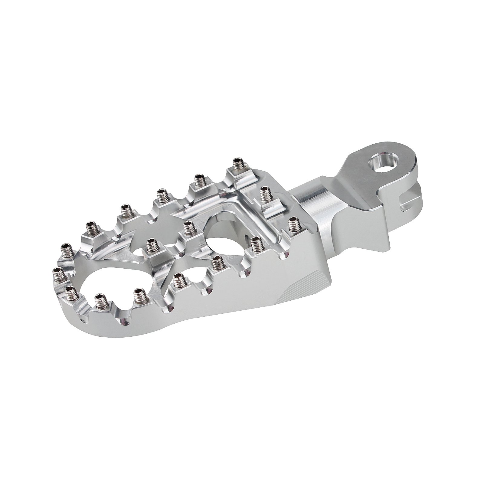 TARAZON Pedane Anteriori In Alluminio Per Triumph: Bonneville, Rocket III, Speedmaster, Larghe, Con Denti Inox - 6