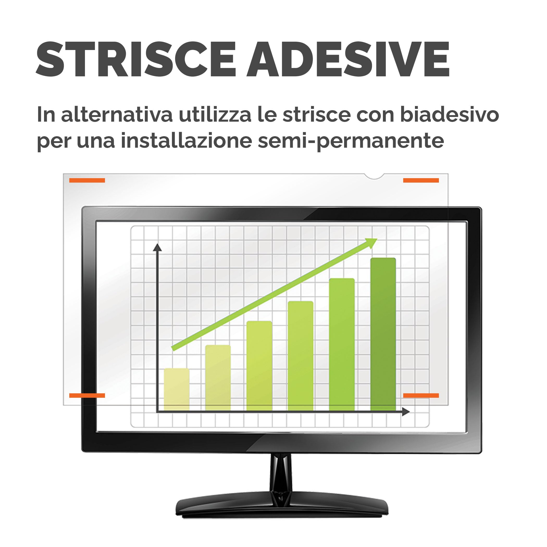 Fellowes PrivaScreen Filtro Privacy - Protezione antiriflesso e Luce Blu per Monitor 27" Pollici (Rapporto 16:09, 597 x 335mm) - Aggancio e rimozione Facili con linguette Quick Reveal™