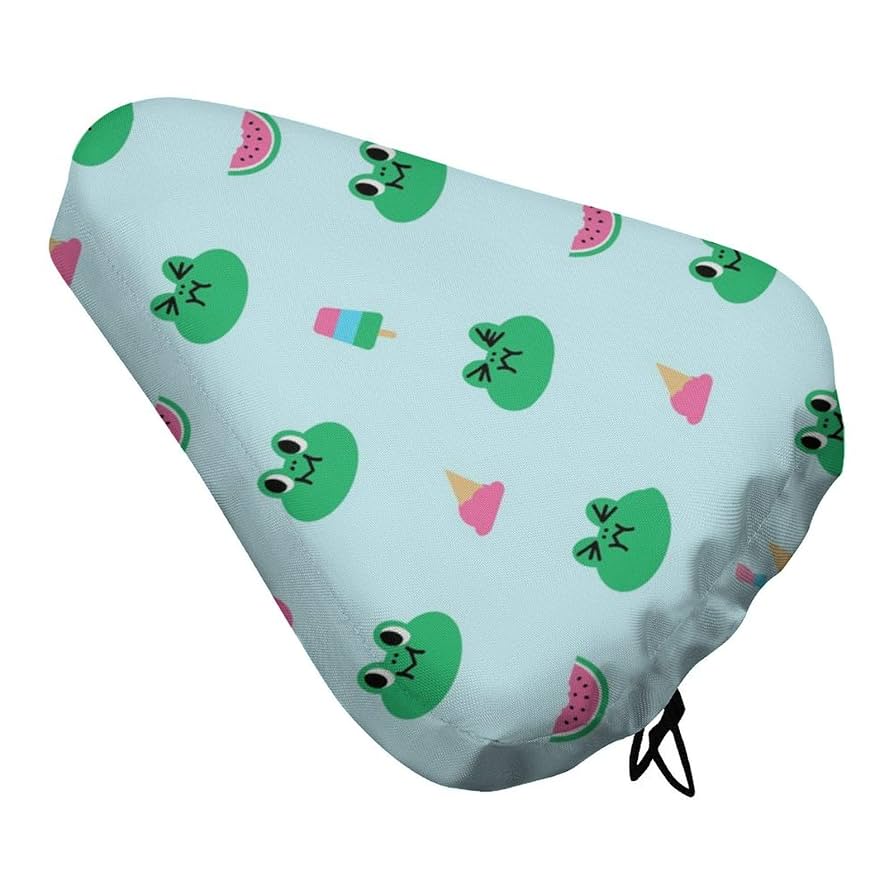 みゆQ★自転車サドルカバー handmade 緑のギンガムチェック ok-134-139_23.jpg