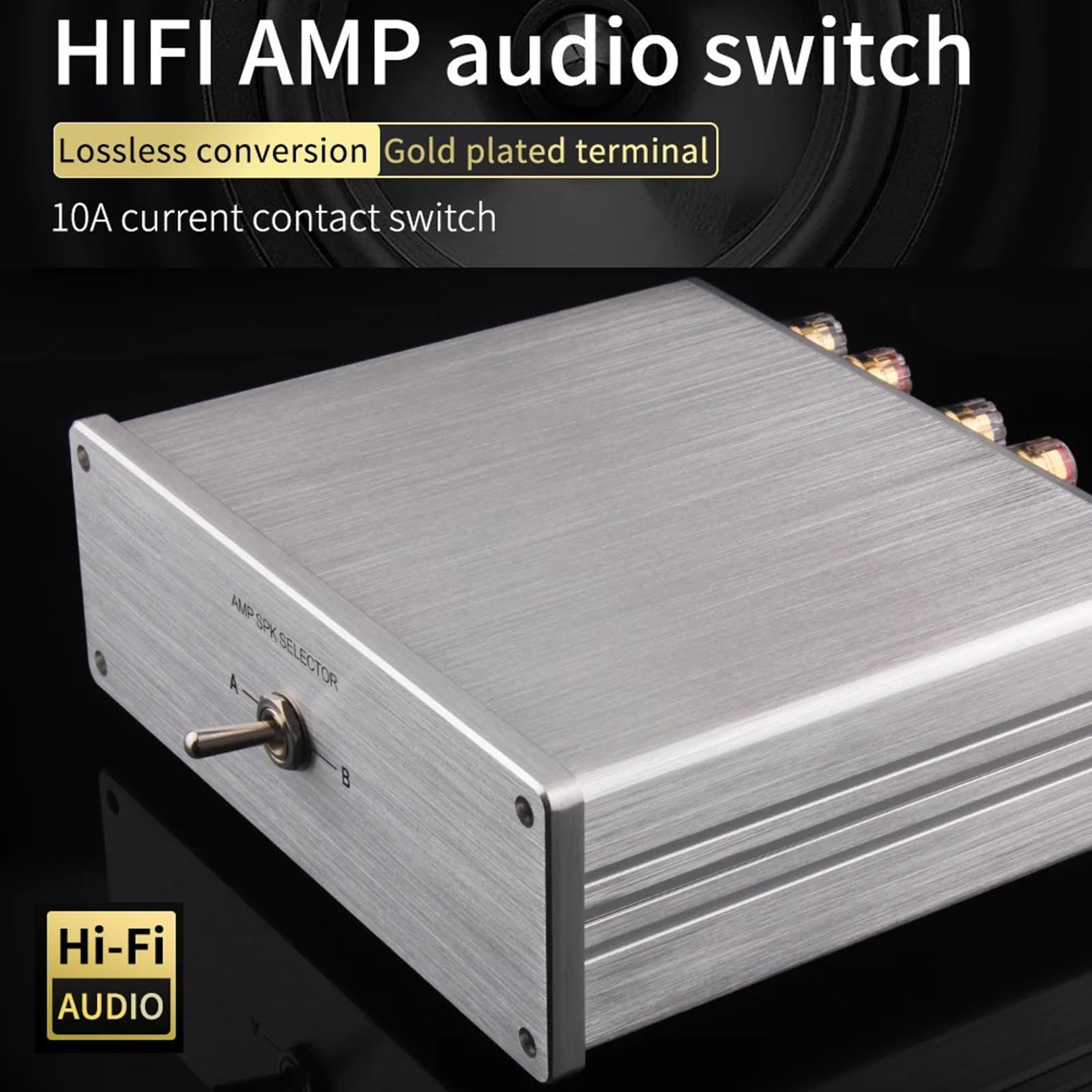 Hifi - Conmutador de sonido 2 en 1 sin pérdidas, amplificadores, altavoces, interruptores, convertidores, interruptores divisores, caja de selectores para amplificadores de sonido Hifi, altavoces