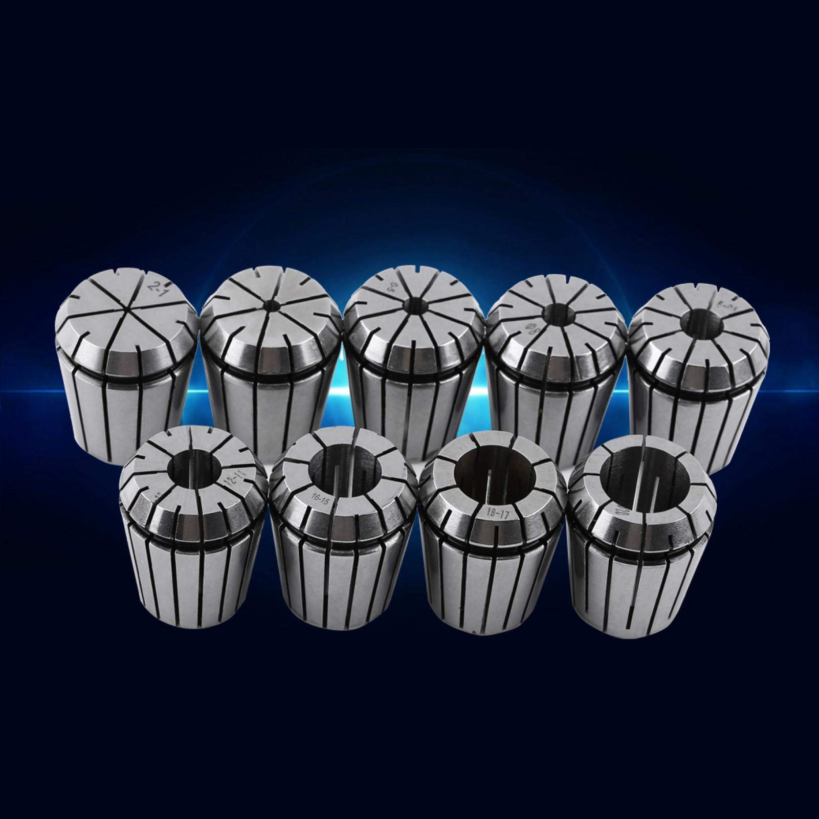 Set di pinze a molla ER32 9 pezzi 2mm-20mm, per macchina per incisione CNC e utensile per tornio