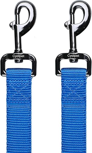 Miniatura 3 de Correa corta de entrenamiento para perro de 12 pulgadas con nailon suave y asa acolchada suave. (12 pulgadas, azul clásico)