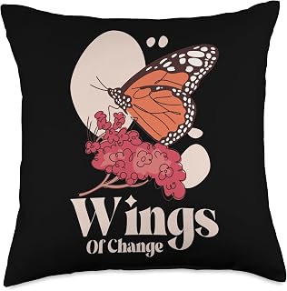 Wings Of Change Ecological Balance Monarch Butterfly Throw Pillow