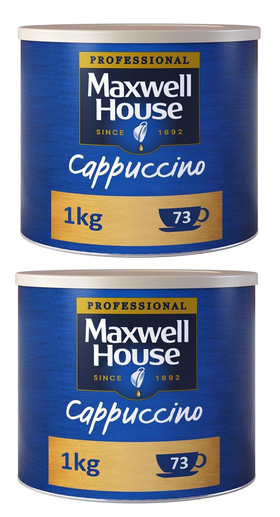 Cappuccino Instant Coffee 1kg Tin (Pack of 2)