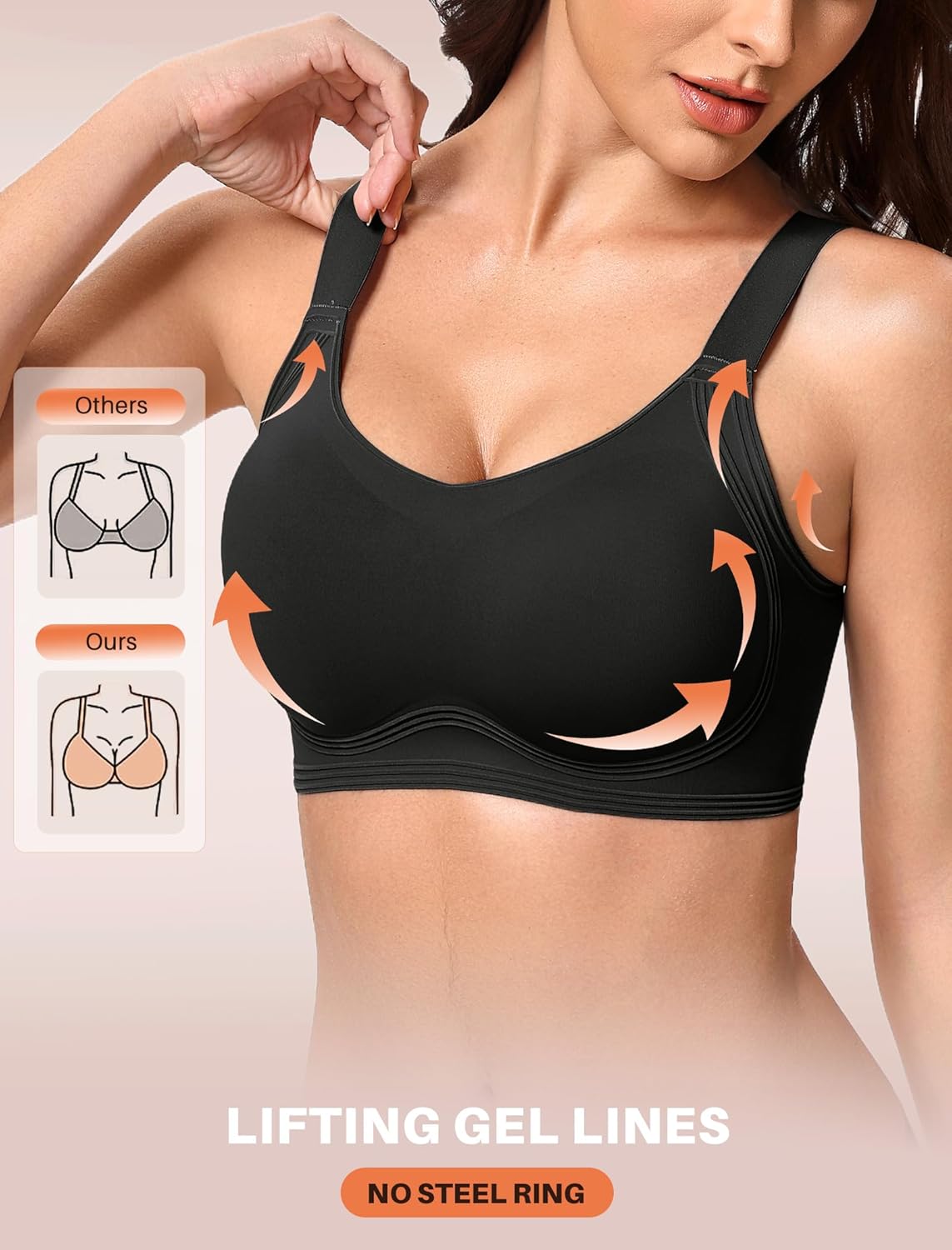 Avidlove Jelly Bras for Women No Underwire Wireless Push Up Bra Comfortable Full Coverage Seamless Womens Bralettes - Image 4