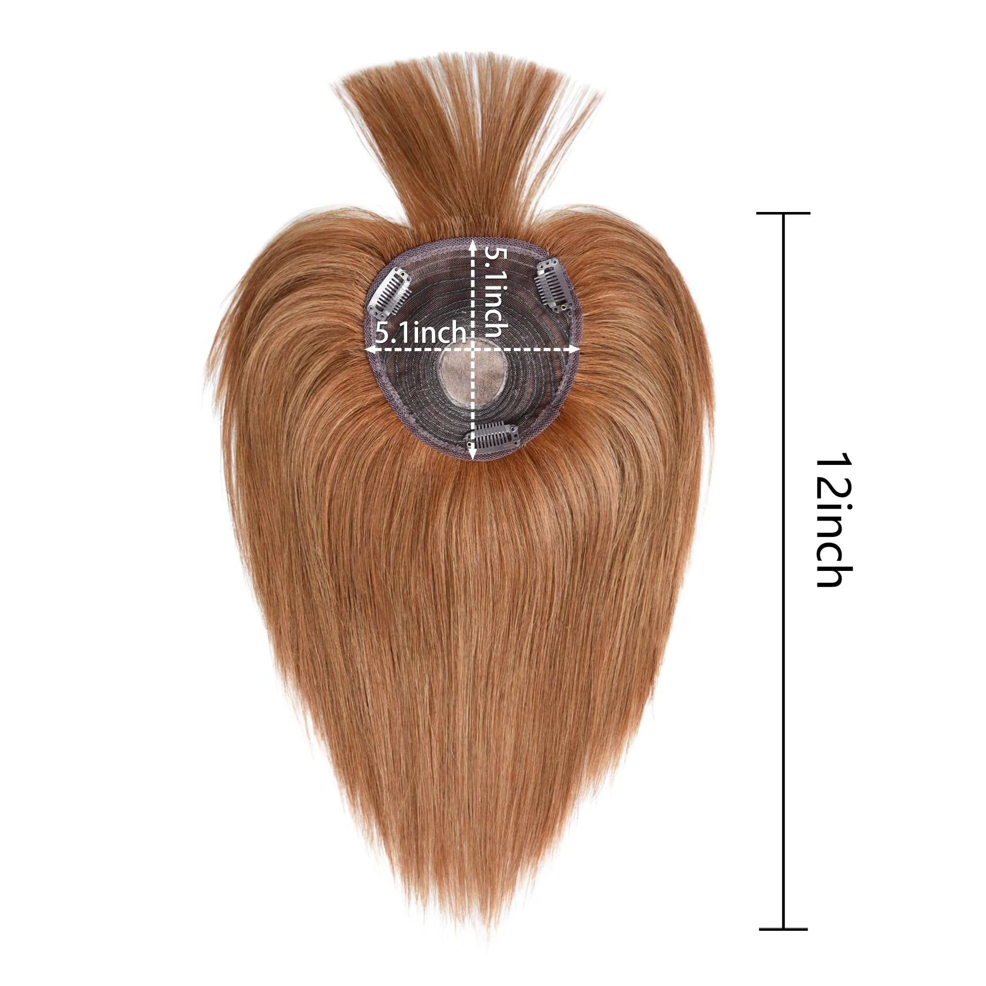 Amazon.com : Meiverah Hair Toppers Clip in Human Hair Pieces 