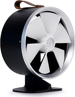 Premium Stove Top Fan for Wood Burners - Black