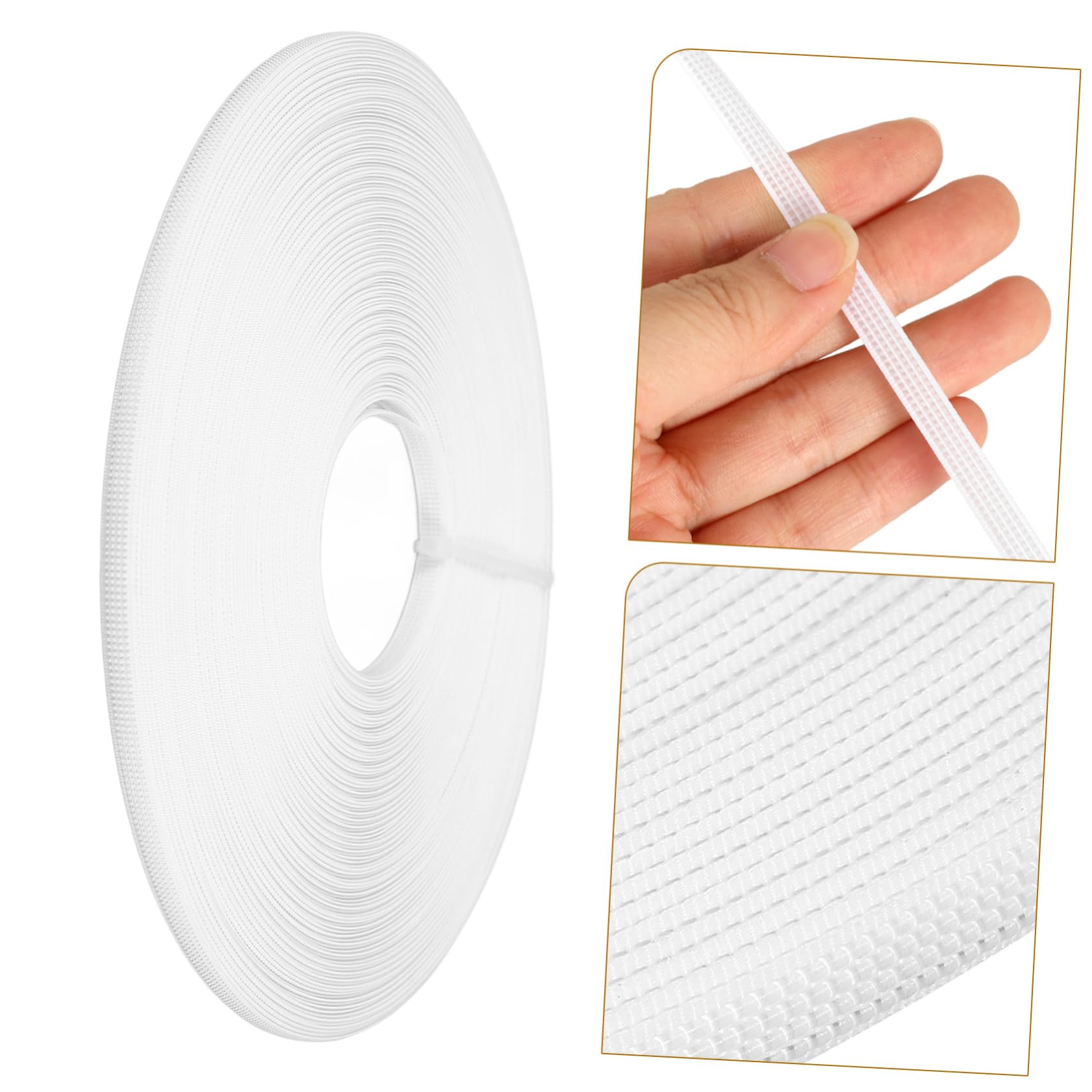 IWOWHERO DIY Polyester Boning Roll 43.74 Ft Length 6mm Wide High Density for Corset Dress and Wedding Attire