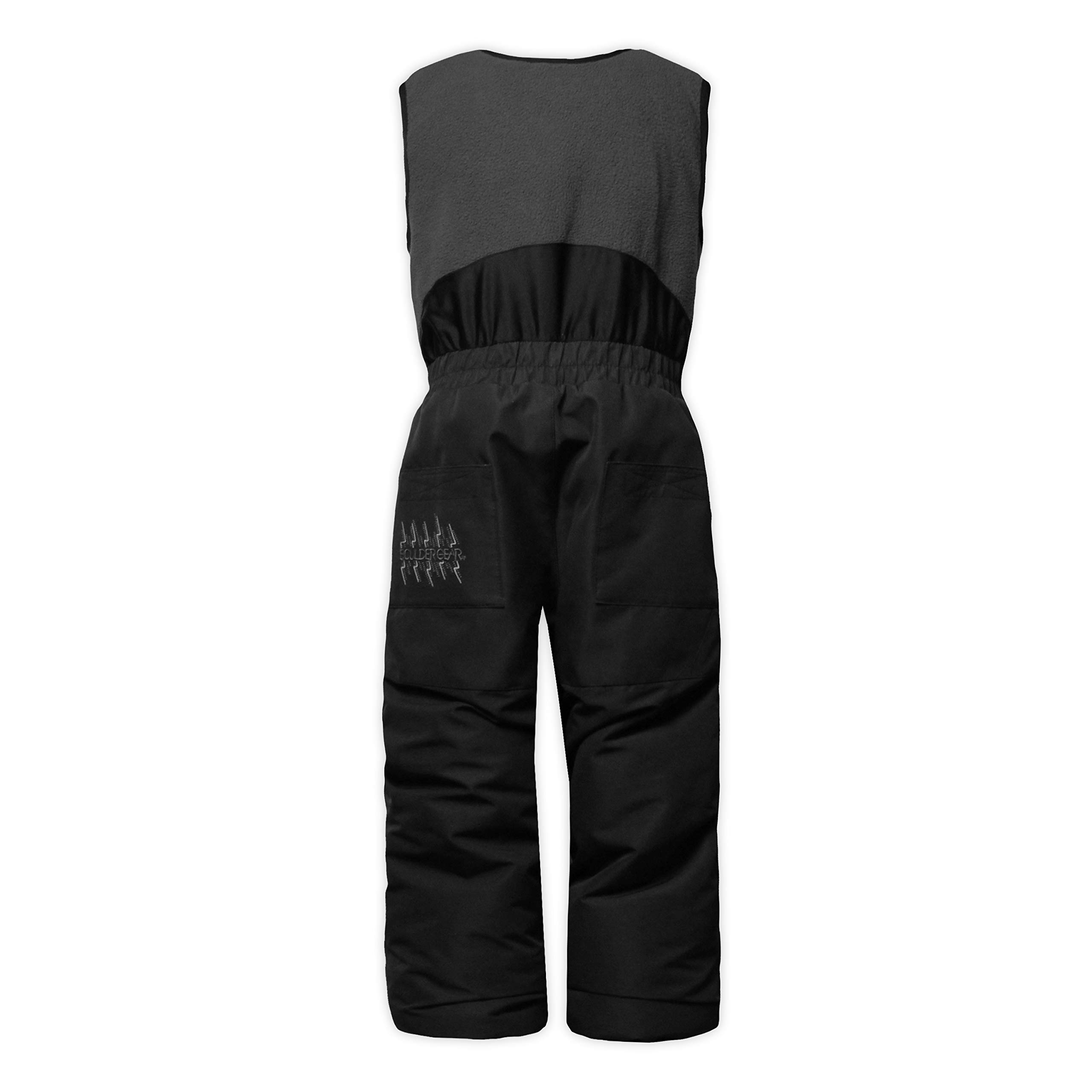 Boulder Gear Kids Boy's Active Winter Sports Outdoor Skiing Nestor 9247R Bib, Black, 7