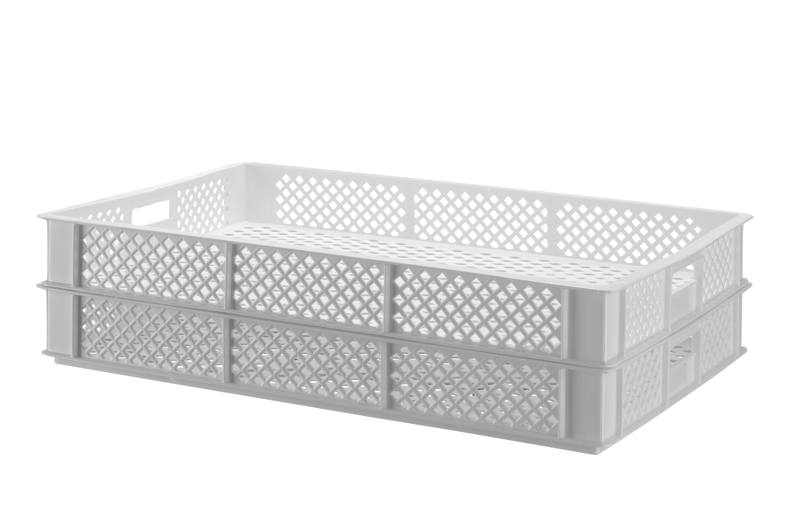 HENDI Trockenhorde, für Teigwaren, Transportieren und Lagern von frischer Teigwaren, temperaturbeständig von -40° bis 90°C, stapelbar, Pastatrockner, Nudeltrockner, BPA-frei, 600x400x(H)70mm, HDPE