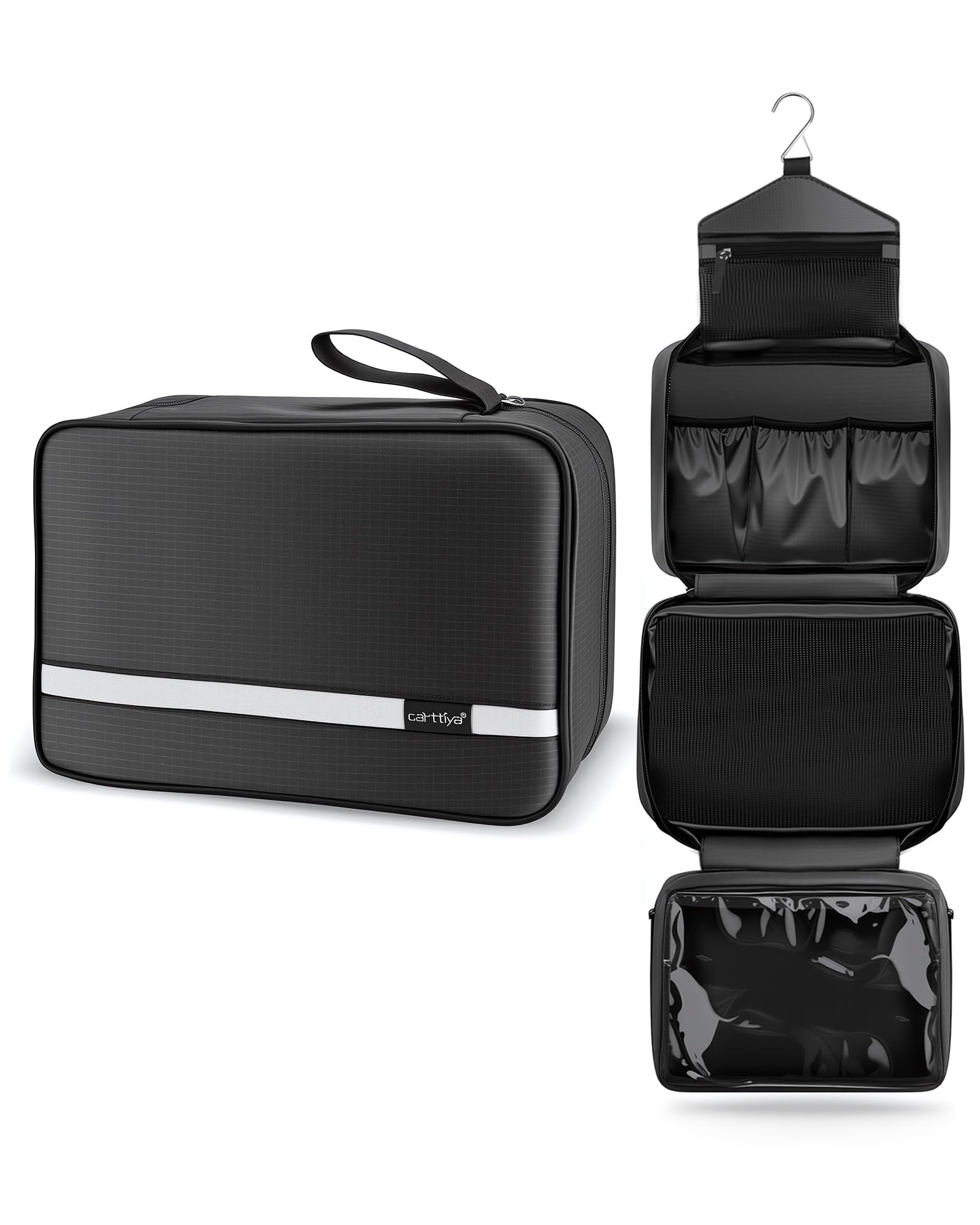 Trousse de Toilette-Trousse de Toilette Voyage pour Homme et Femmes, Sac de Toilette Voyage Imperméable et...