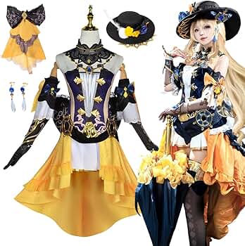 Amazon.co.jp: [Sieberg] 原神 ナヴィア コスプレ衣装 棘薔薇の会