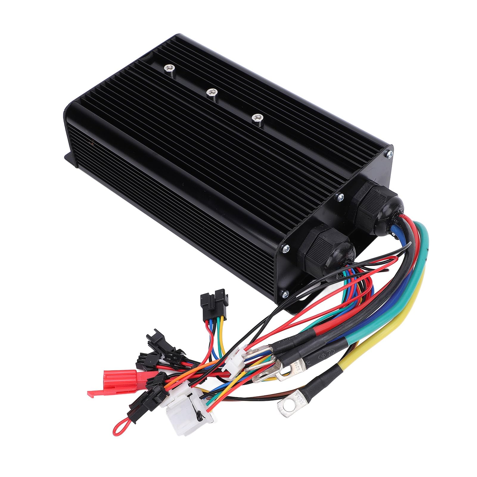 Yctze 72V 80A 5000W Electric Bike Controller, Electric Scooter Motor Speed Controller, Aluminum Alloy with Grooved Design for Enhanced Heat Dissipation, Ideal for Stable