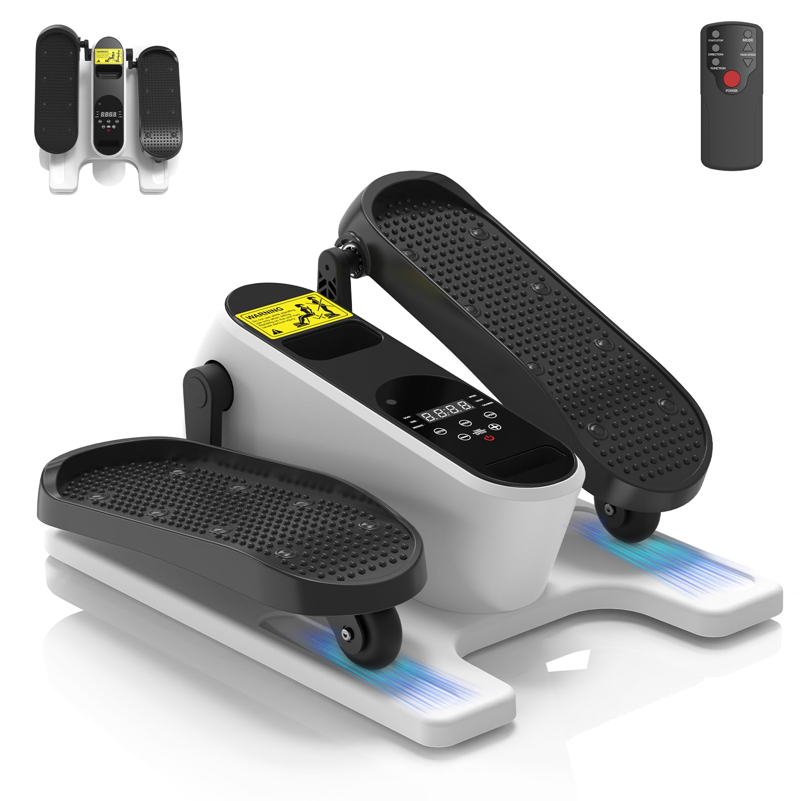 White HOTWAVE Under Desk Elliptical Exercise Machine.