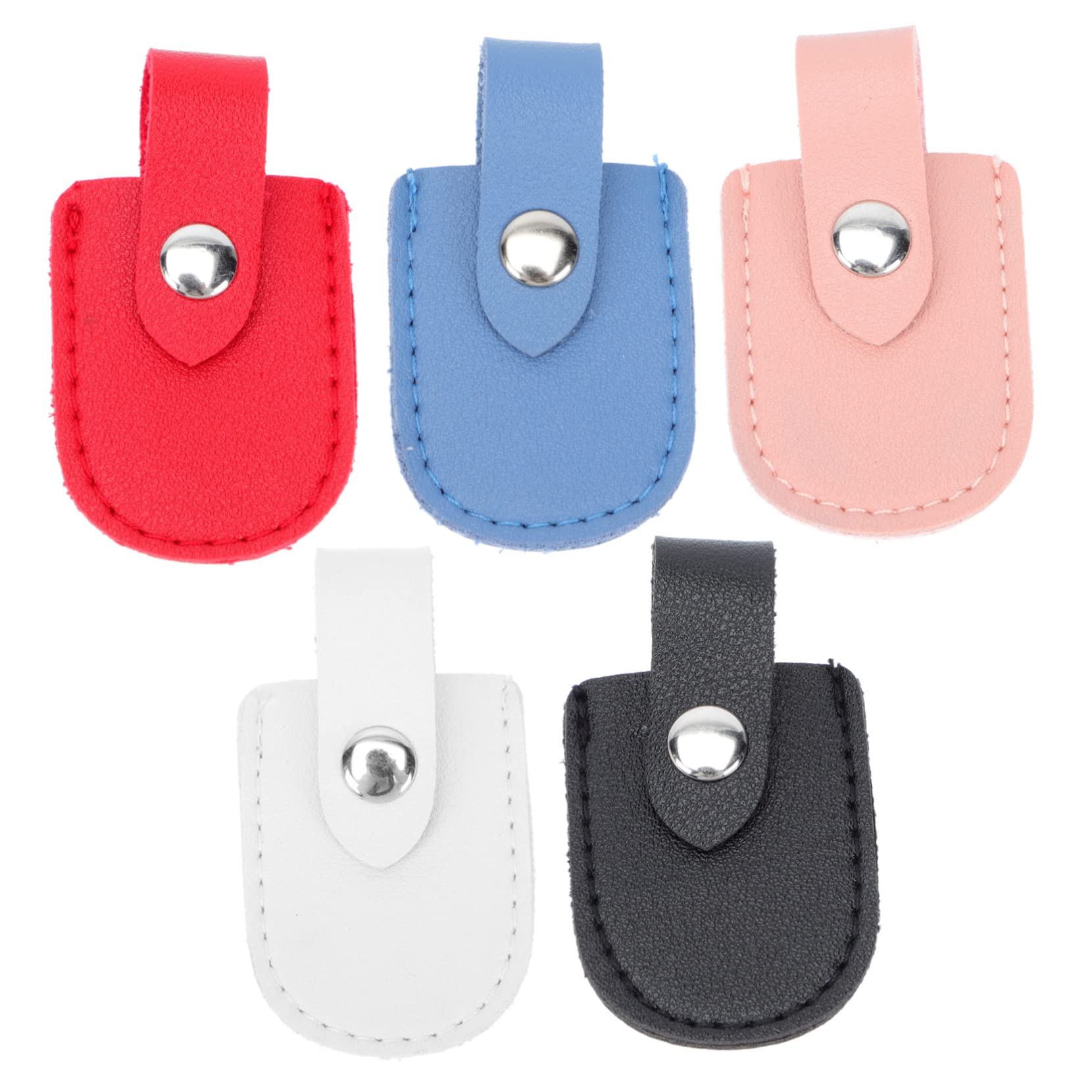 Didiseaon 3sets Practical Cuticle Scissor Bag Protective Cover Manicure Nipper Case Scissor Protector Nipper Container 5pcs*3