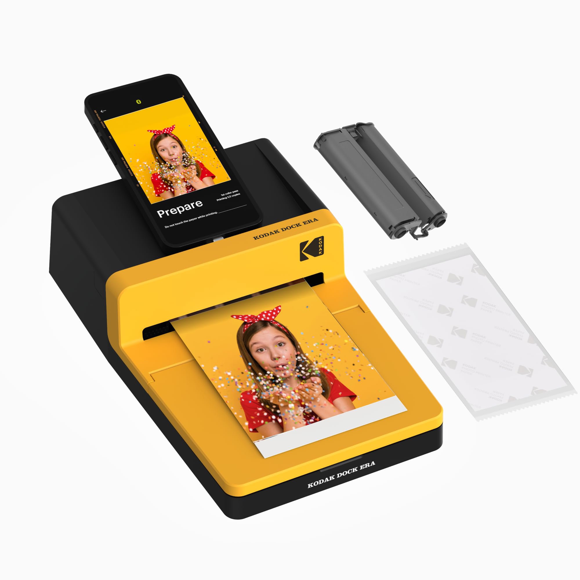 KODAK Dock ERA 4PASS Instant Photo Printer (4x6 inches) + Initial 10 Sheets