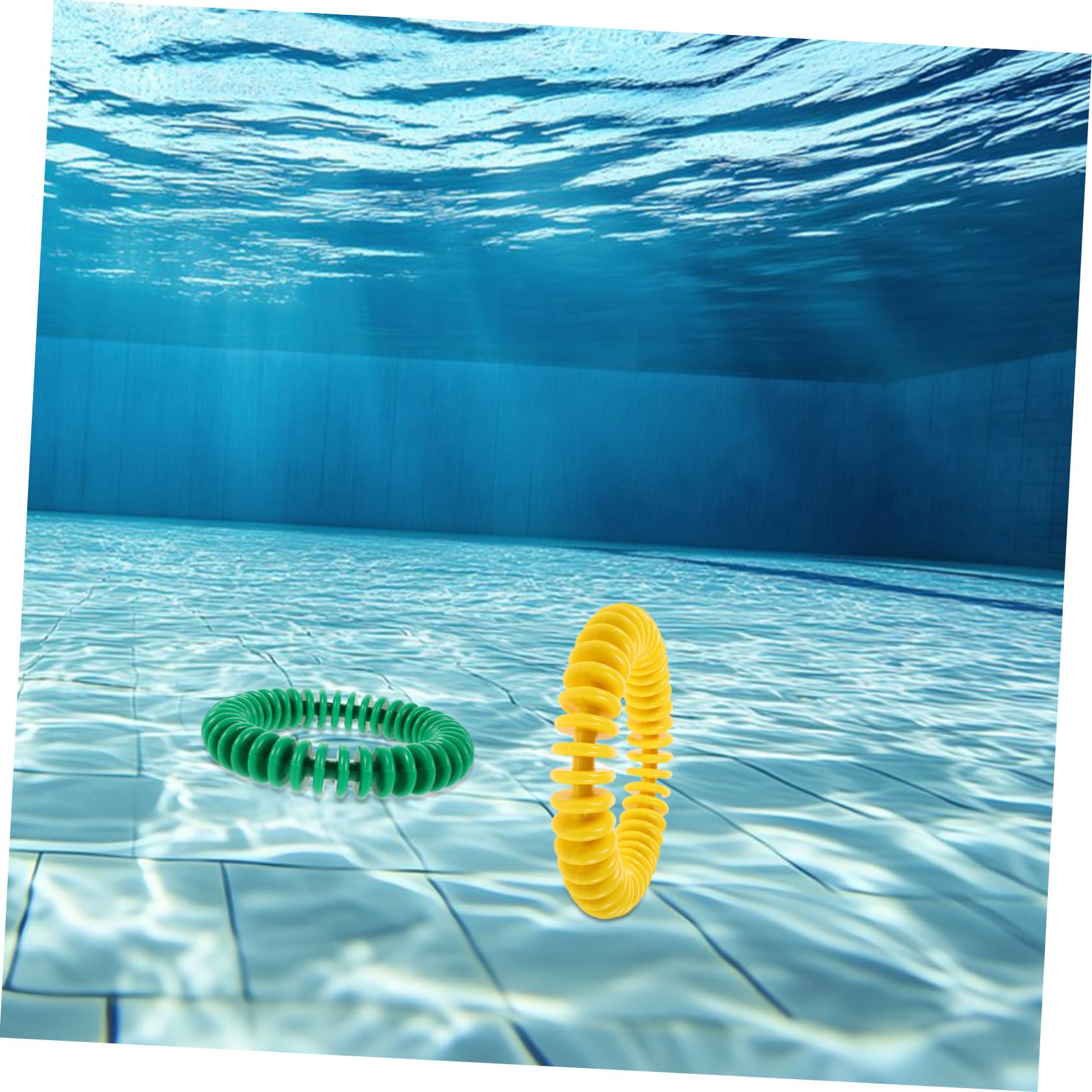 TOYANDONA 4pièces Anneaux de Plongée pour Piscine Jouets de Plongée Colorés pour Jeux Aquatiques et Bouées pour Garçon Fille