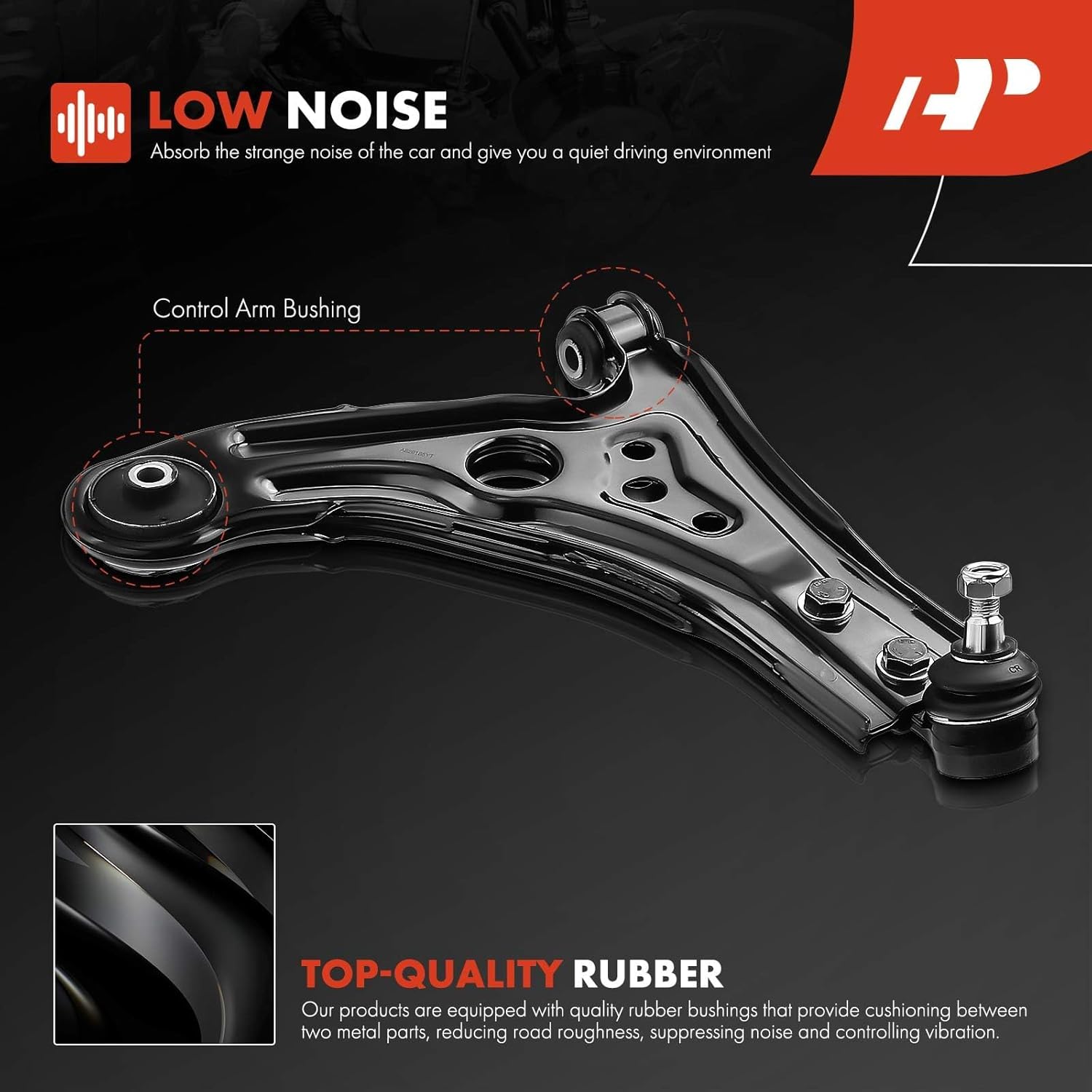A-Premium Set of 8, Front Lower Control Arm, Sway Bar Link, Inner Outer Tie Rod End, Compatible with Chevy Aveo 04-11, Aveo5 06-11, Suzuki Swift+ 04-09, Pontiac G3 10, G3 Wave 09, Wave 05-08, Wave5 07