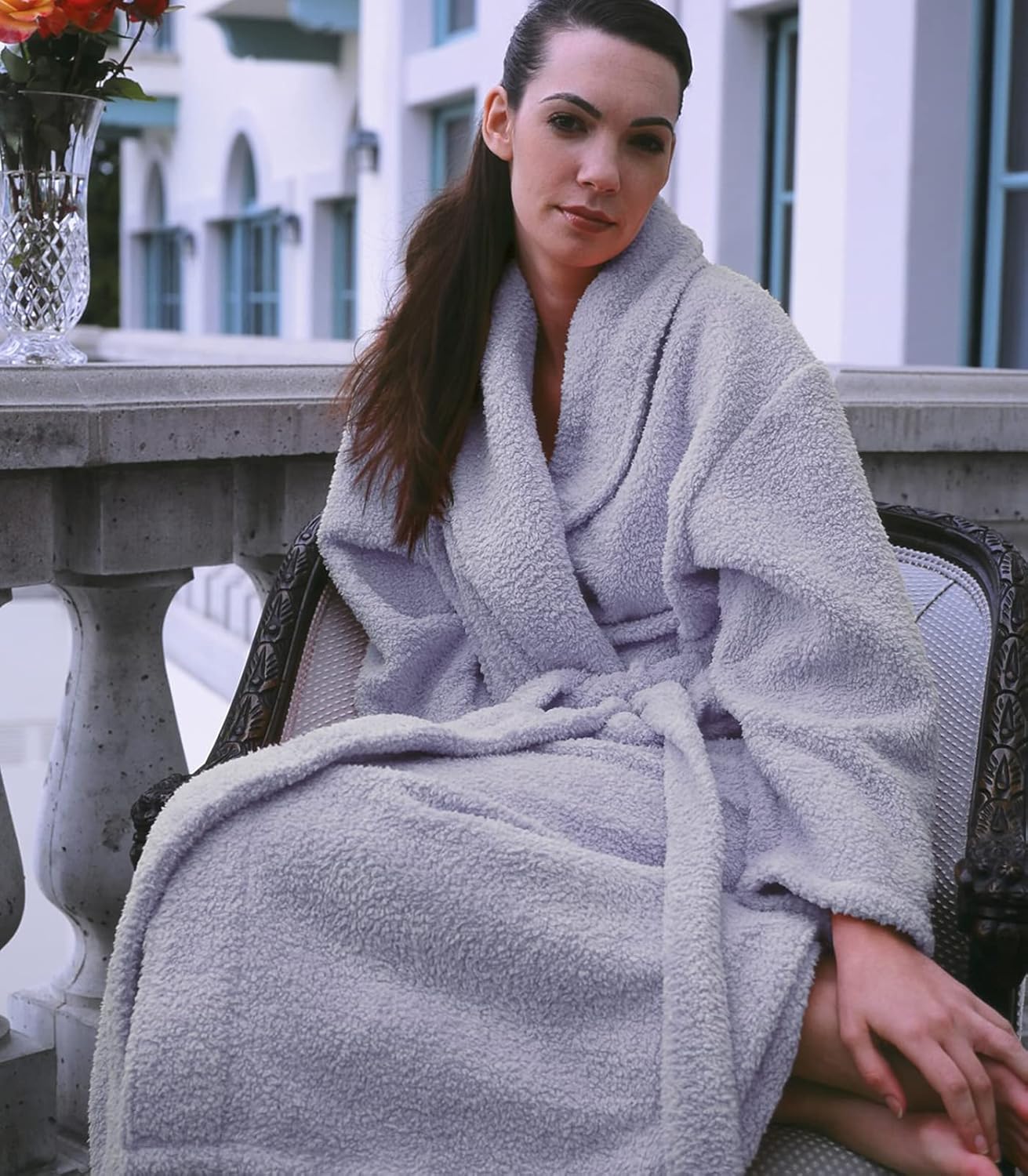 Plush Microfiber Fleece Robe | Super Soft & Warm | Lightweight | Full Length - Image 7