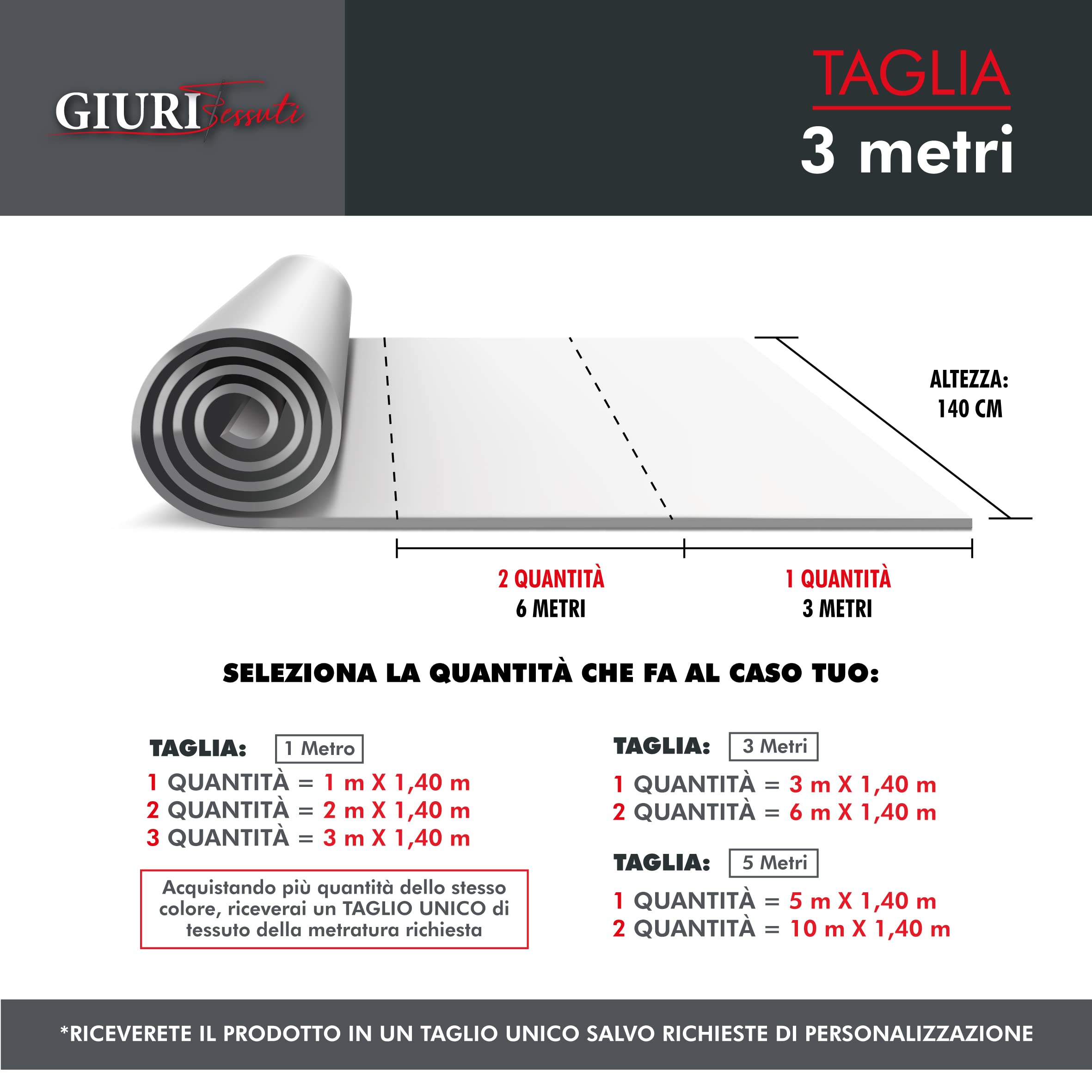 GIURI TESSUTI - Tessuto OXFORD CANVAS Idrorepellente, Antimacchia, Ideale per ARREDO e TAPPEZZERIA DI INTERNI - Altezza 140 CM (3 MT, TORTORA CHIARO)