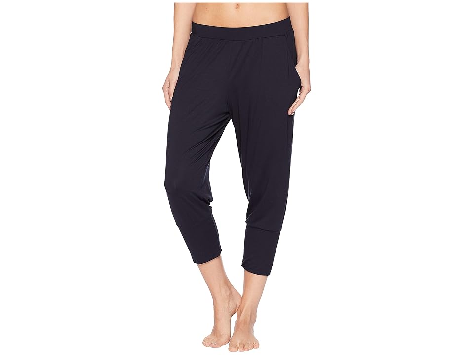 

Hanro Yoga Crop Pants (Black) Women's Pajama
