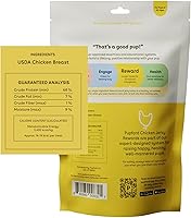 Vista 2 de Pupford Golosinas crujientes de carne seca para perros y cachorros, fabricadas en Estados Unidos, un solo ingrediente, sin rellenos (pollo, 4 onzas)