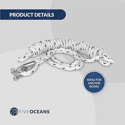Miniatura 5 de Five Oceans Dedal de acero inoxidable para cable de cuerda de alambre de 5/8 pulgadas - FO1449