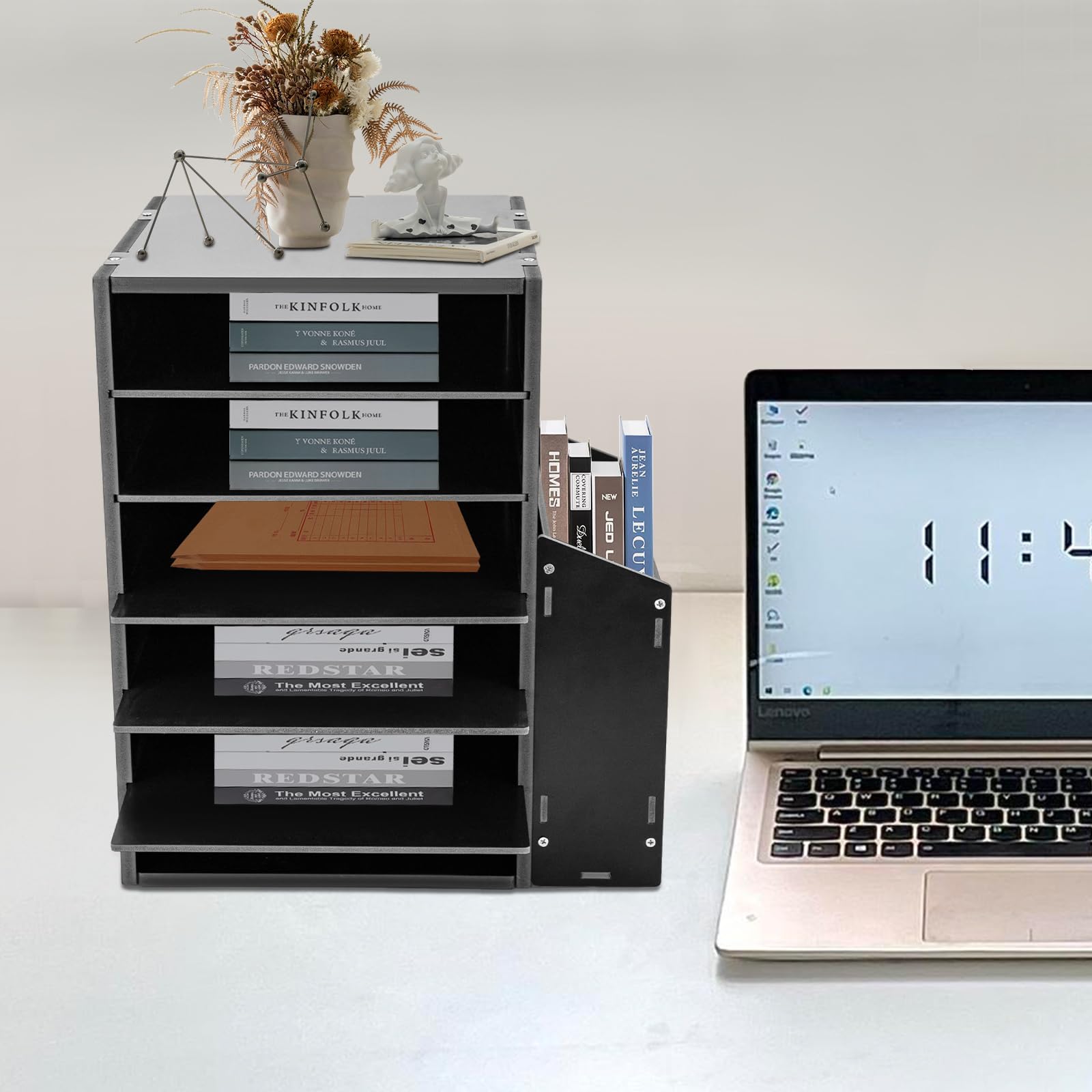 Raccoglitore e organizer per posta – Vassoio per carta A4 a 6 livelli, porta documenti per ufficio e scuola, organizer per documenti con scomparti per un'organizzazione efficiente della scrivania