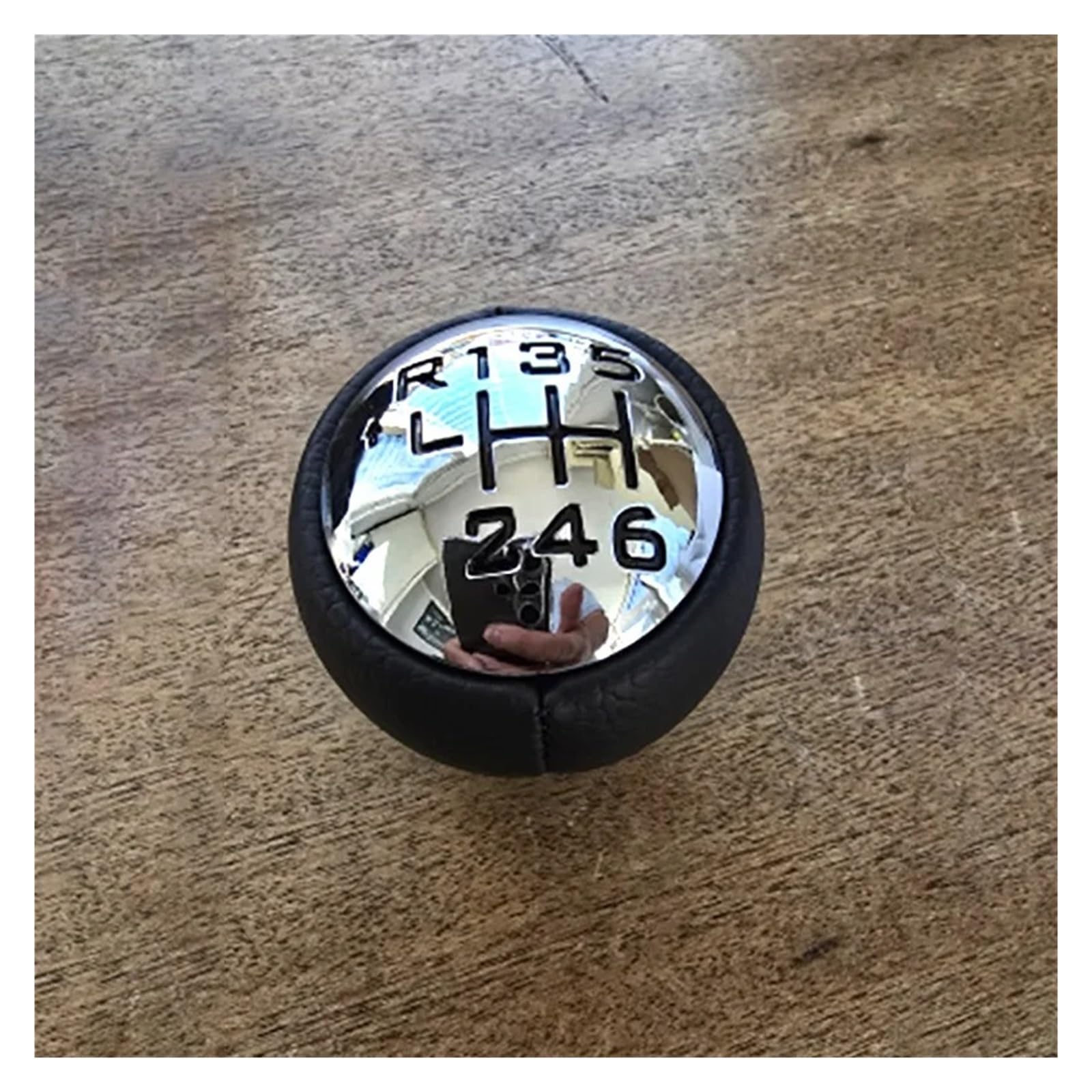 tusgt Knob Manual for Peugeot 307 308 3008 407 5008 807 Gear Stick Knob Head Lever Adapter Manual 5 6Speed Transmission(6 Speed)
