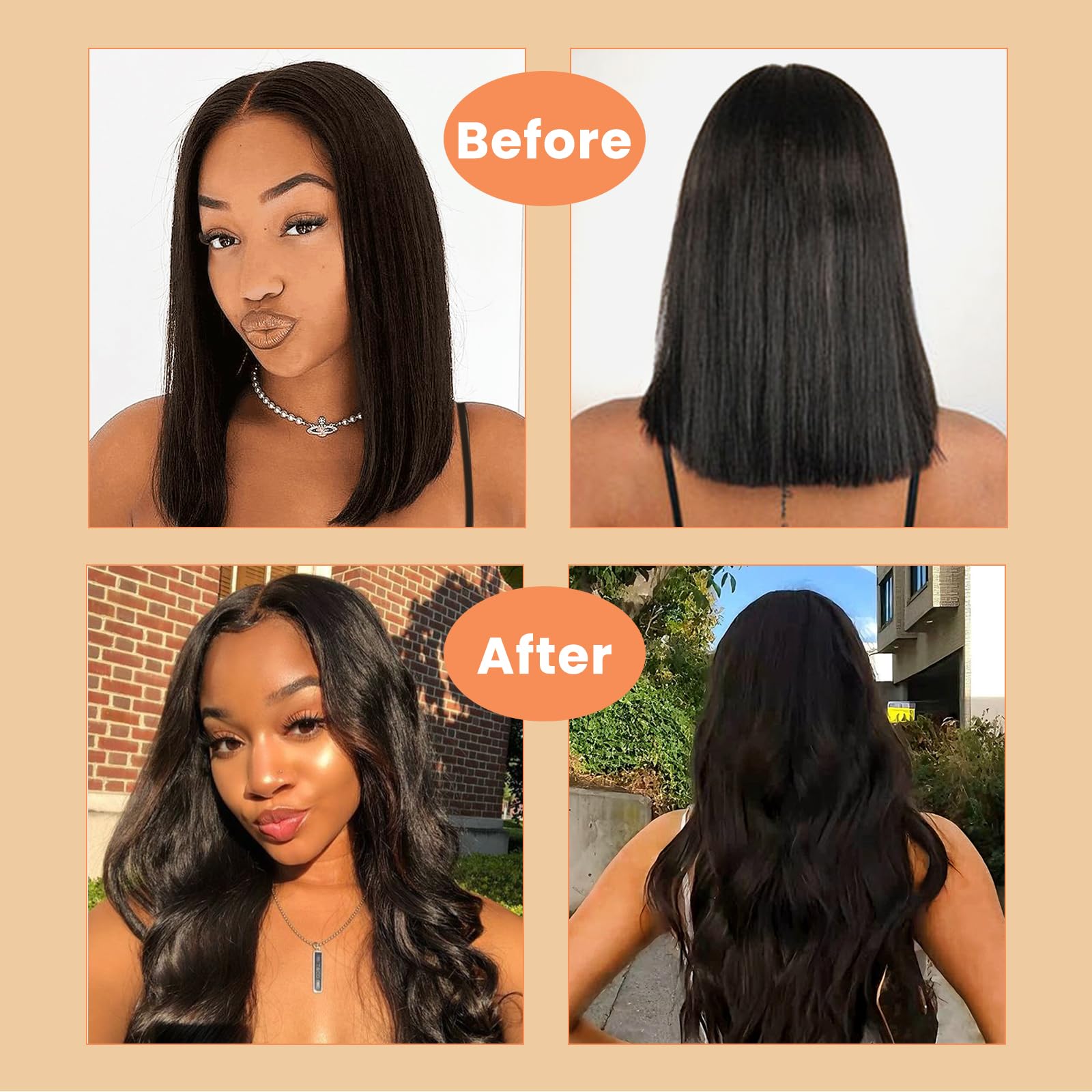18 Inch Curly Clip In Hair Extensions Real Remy Human Hair Double Wefts Clip US Thick Double Weft Clip In Real Remy Human Hair Extensions  main image 2