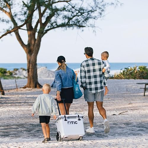 Miniatura 6 de RTIC Hielera ultraligera de 22 cuartos de galón con asa, caja de hielo portátil con aislamiento duro para playa, bebidas, bebidas, campamento,
