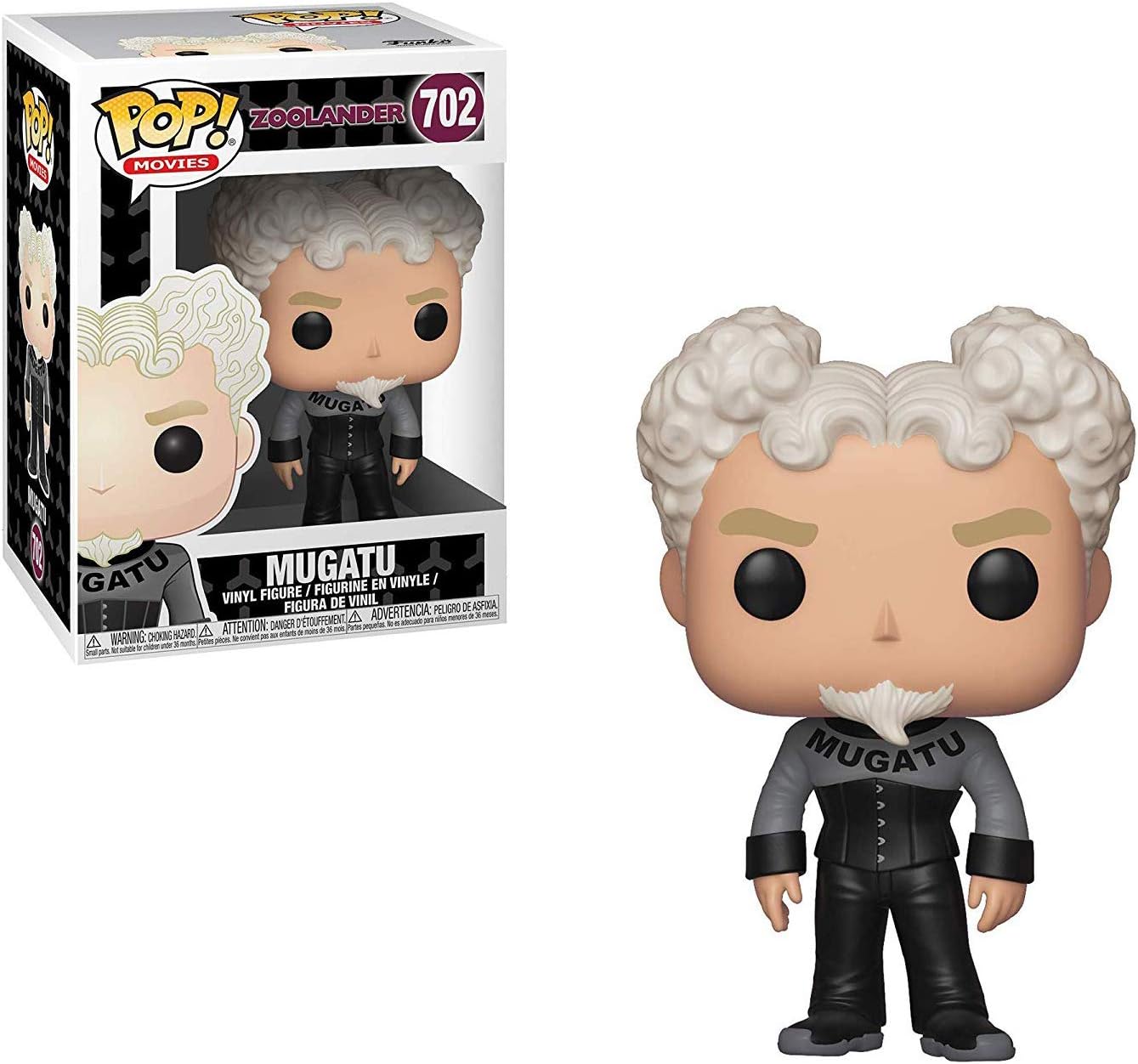 Mugatu: Zoolander x Funko POP! Movies Vinyl Figure & 1 POP! Compatible PET Plastic Graphical Protector Bundle [#702 / 36429 - B]