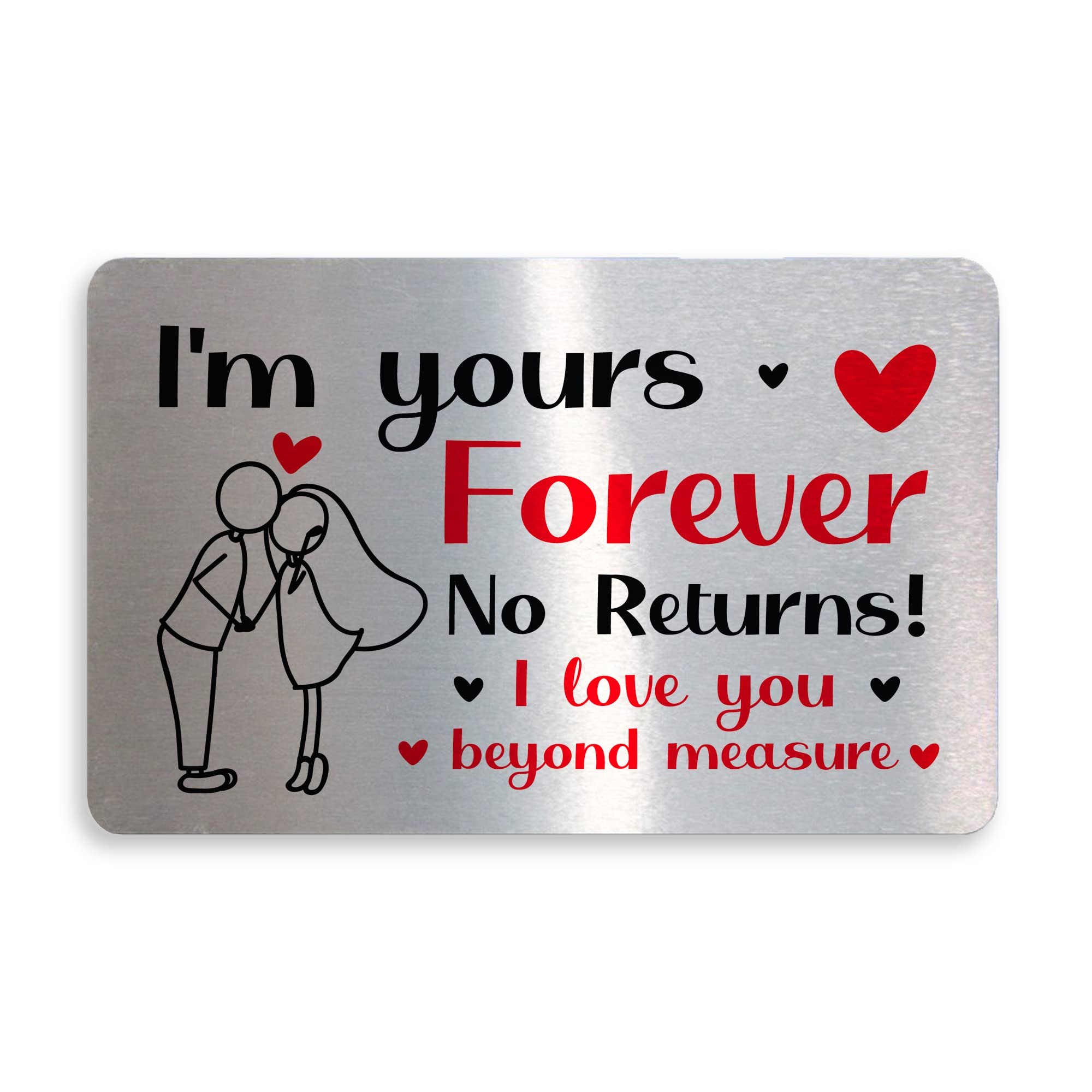 RED OCEAN Im Yours Forever Unusual Gift For Him Her Boyfriend Girlfriend Anniversary Valentines