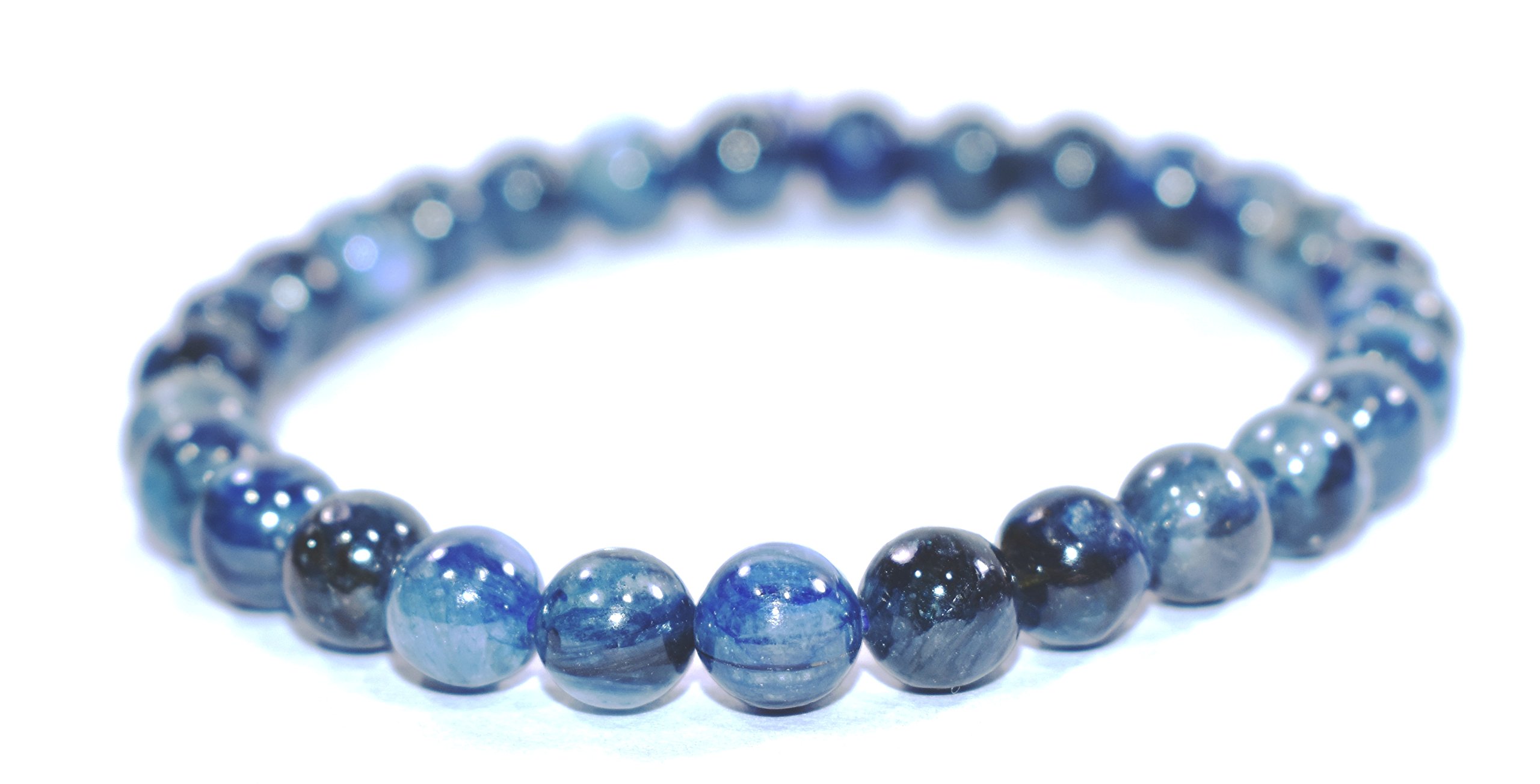 Blue Kyanite Bracelet Bead Size 8MM, Original Natural Chakra Metaphysical Healing Crystal Gemstone Reiki Healing and Vastu, Meditation, Protection, Energy, Good Luck Prosperity (B07CKHQYCF) Amazon Price History, Amazon Price Tracker
