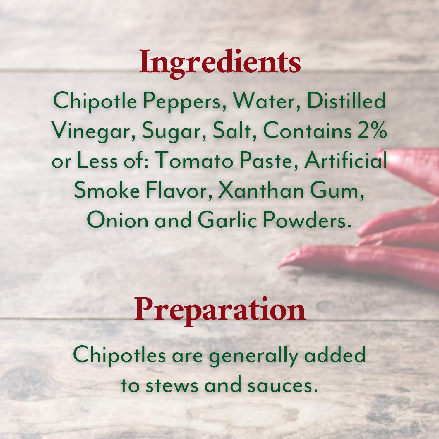 Roland Foods Chipotle Peppers in Adobo Sauce, 26 Ounce, Pack of 4