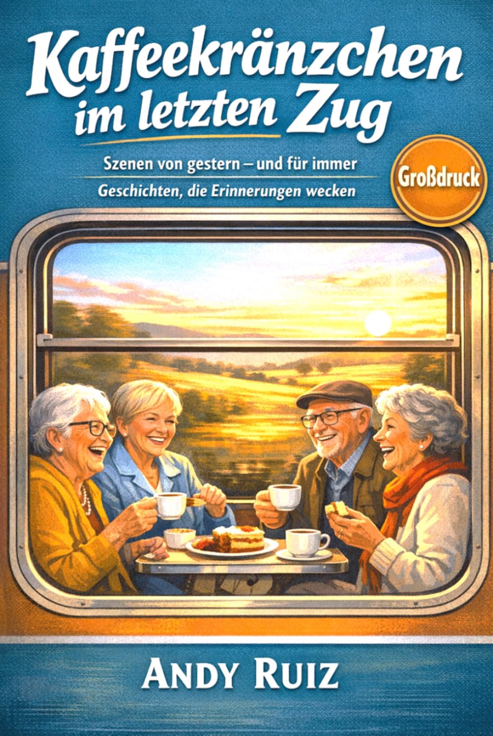 Kaffeekränzchen im letzten Zug: Leichte Lektüre in Großdruck für Senioren, das perfekte Geschenk (Geschichten in Großdruck)