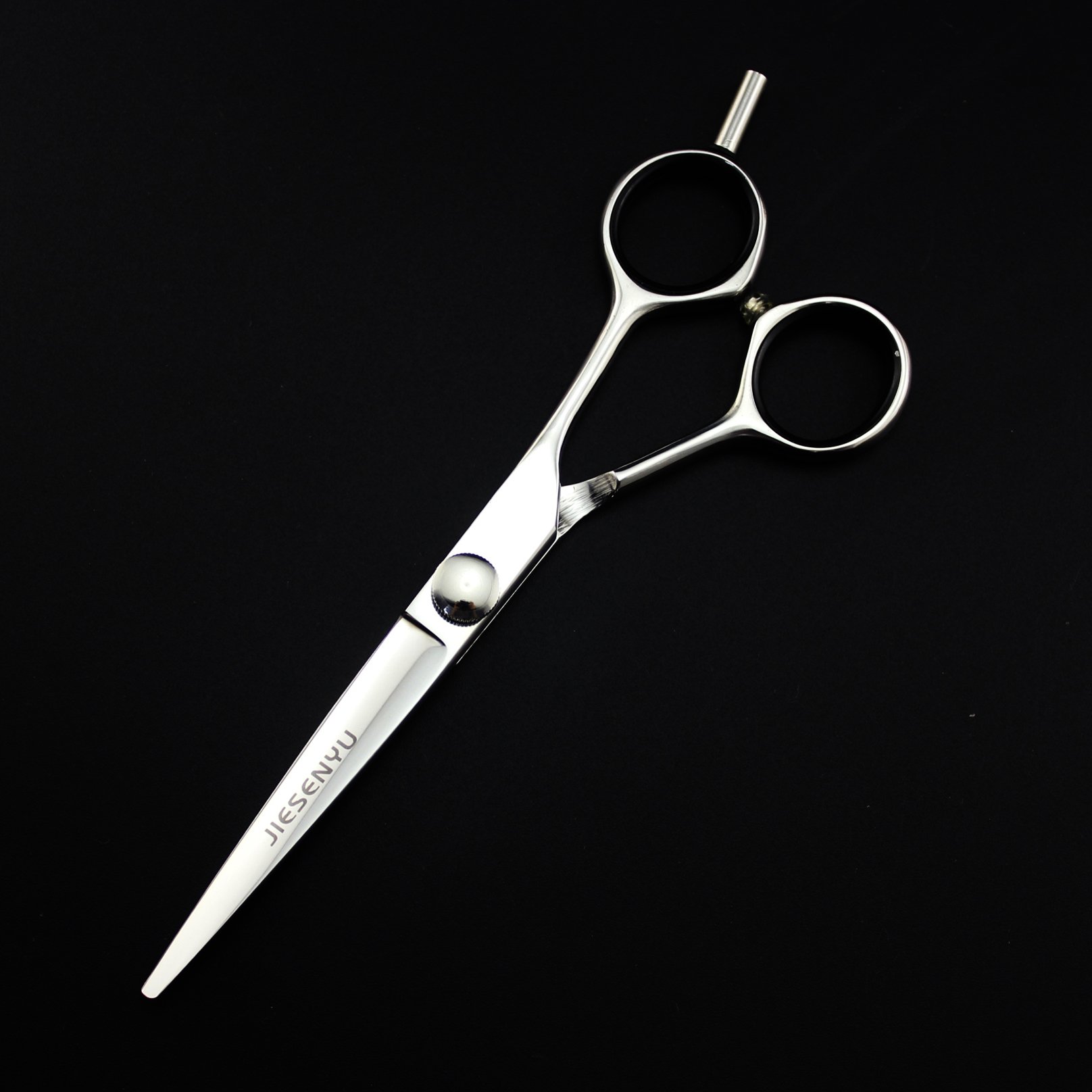 JIESENYU Professional Hairdressing Scissors Barber Hair Cutting Scissors Japanese 440c Stainless Steel 6 inch Salon&Hair Style (6.0inch)