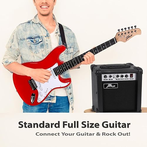 Miniatura 5 de PylePro - Paquete de guitarra eléctrica de tamaño completo con amplificador, paquete de guitarra, estuche y accesorios, paquete de guitarra