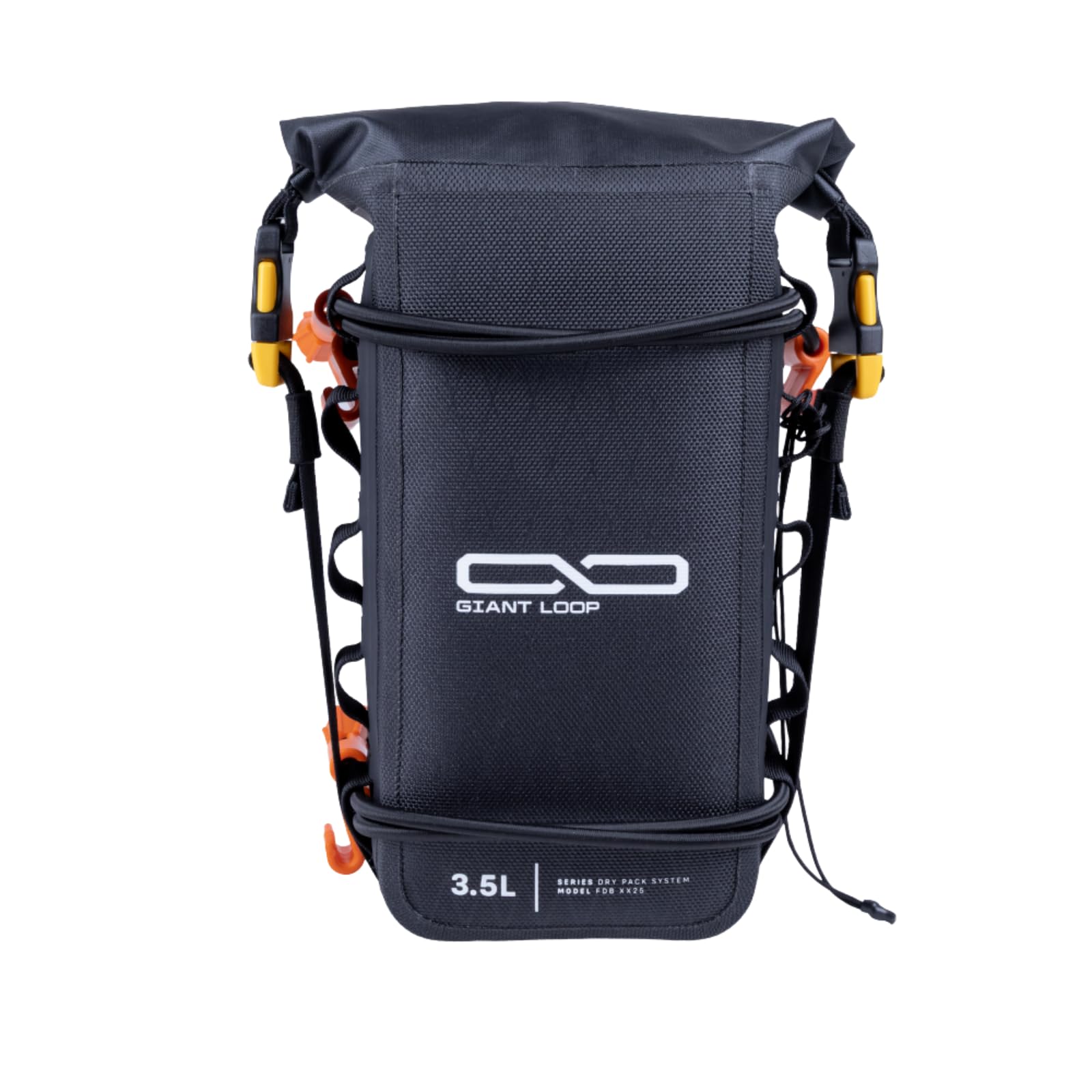 Photo 1 of Giant Loop Fender Bag + Number Plate Bag, 3.5 liters of Packable Volume Waterproof Storage Pouch for Essential Items, Ideal for Enduro, Dirt Bike, Snowbike (Black)