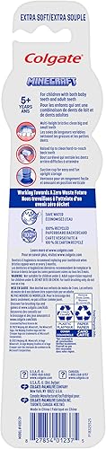 Miniatura 16 de Colgate Cepillo de dientes para niños, Minions, con cerdas extra suaves y soporte de ventosa integrado, paquete de 4