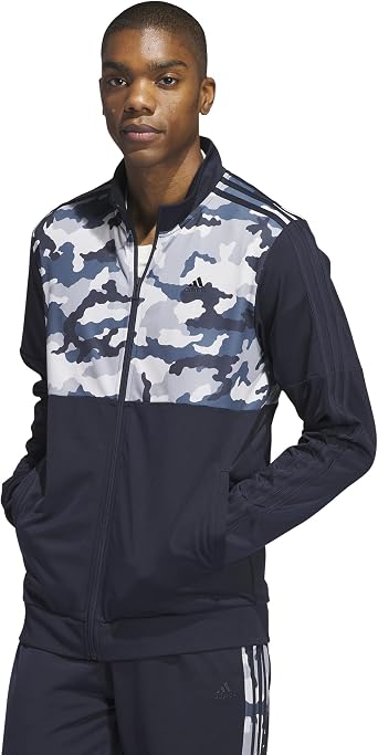 adidas Mens Essentials Camouflage Tricot Track Jacket