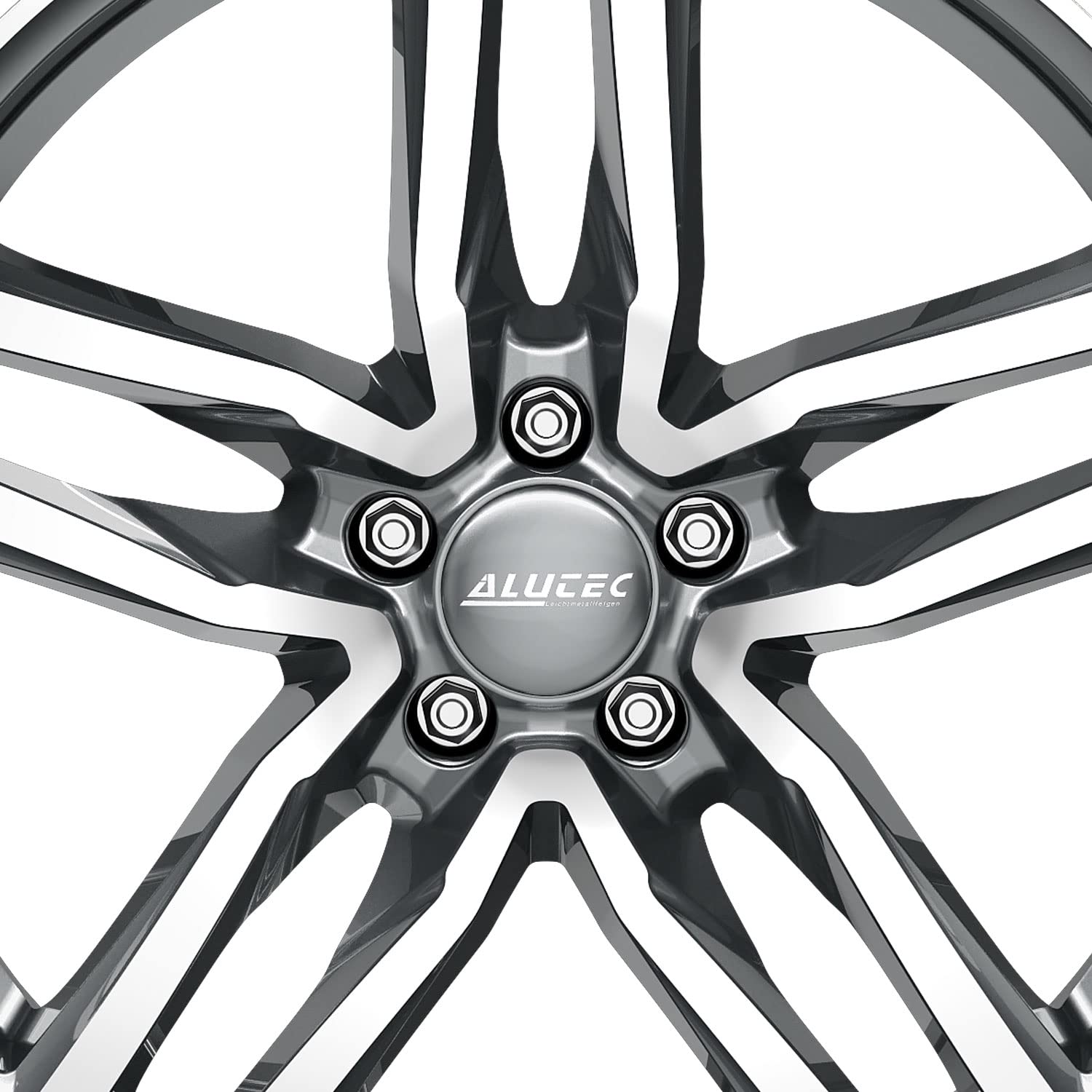 4 x felgi Alutec Ikenu 6.5Jx16 ET32 4 x 108 grafitowe polerowane fronty kompatybilne z Citroen C4 e-C4